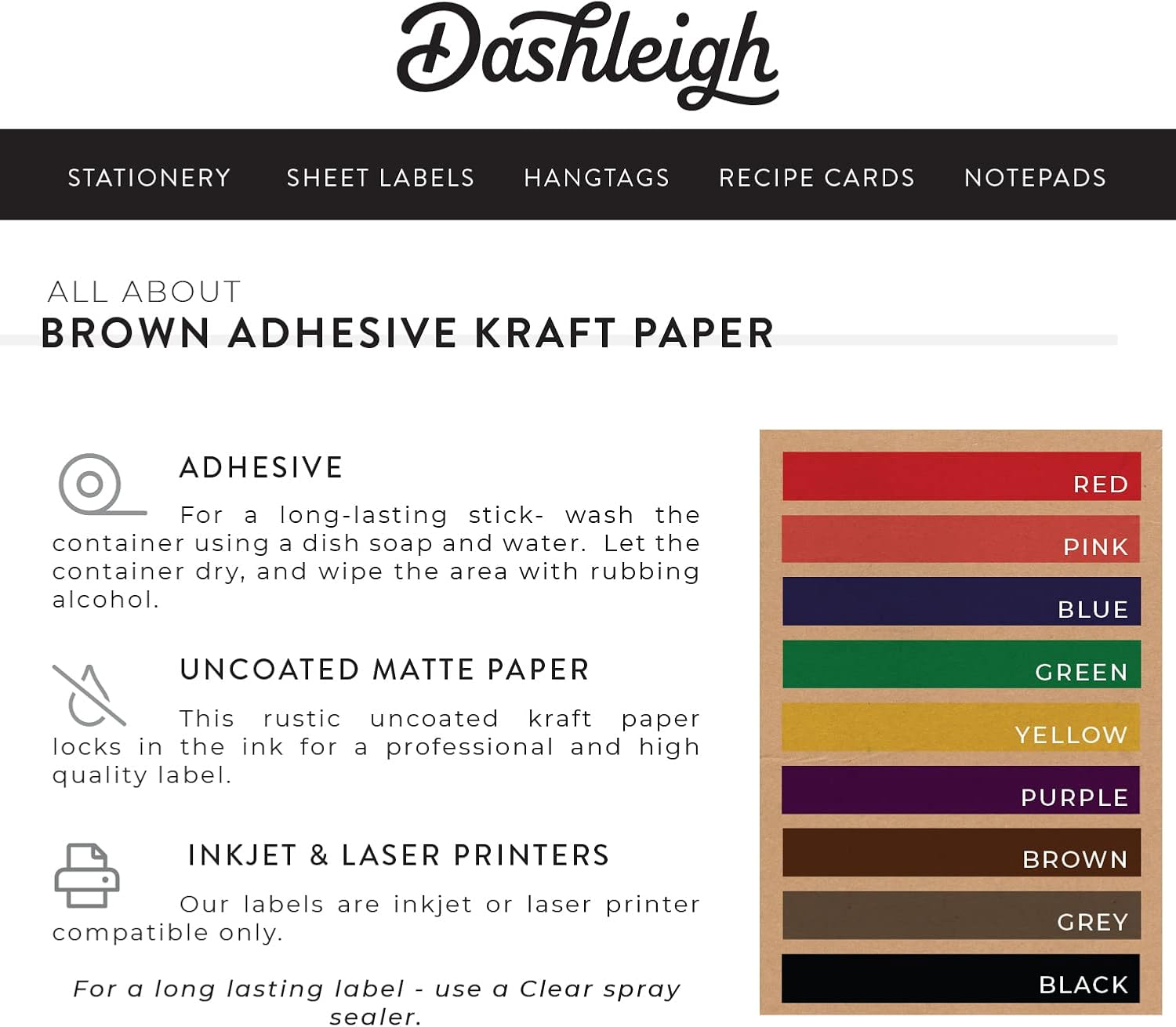 Dashleigh 60 Canning Jar Labels 25 Inch Brown Kraft