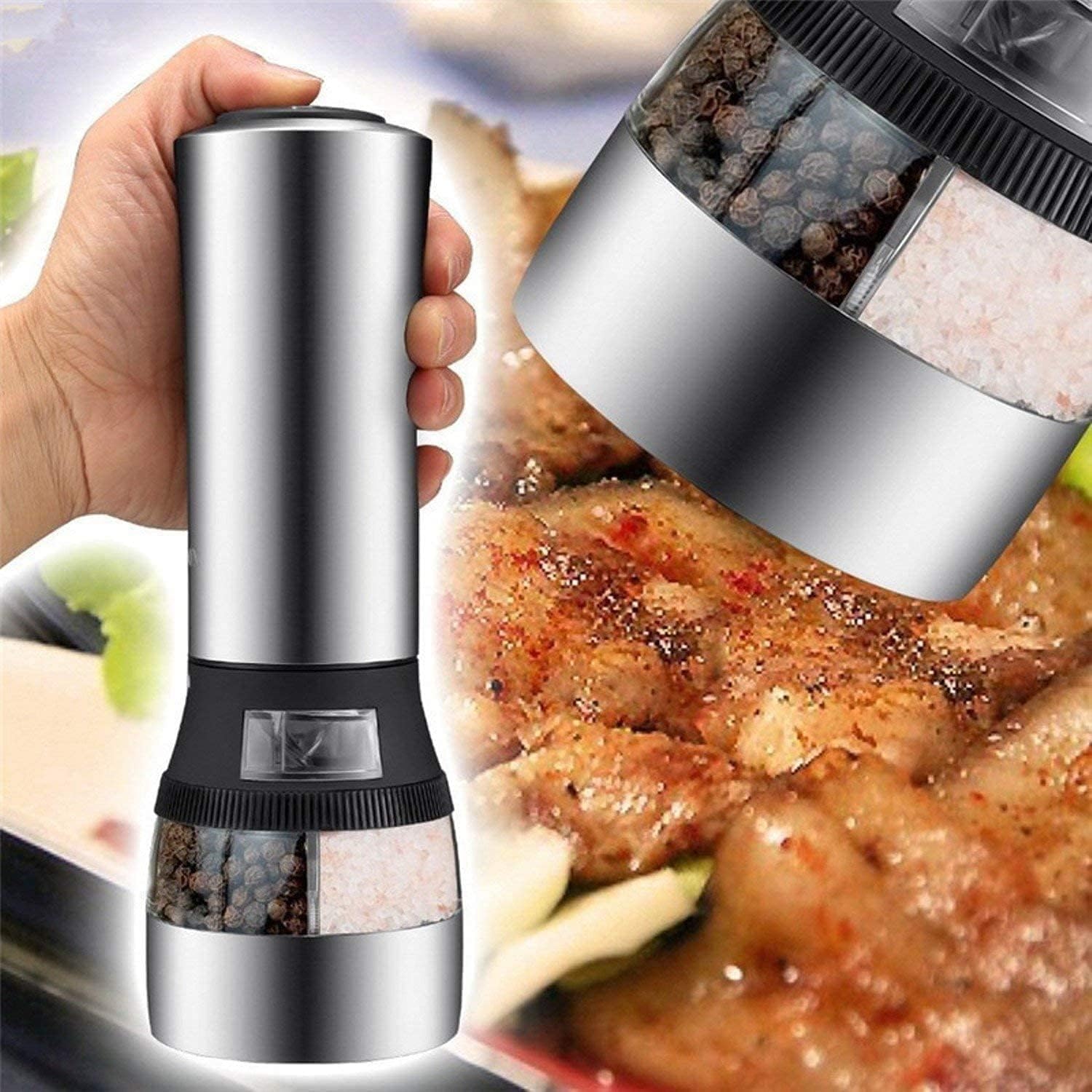 QERMXYRI Electric Salt and Pepper Grinder Set
