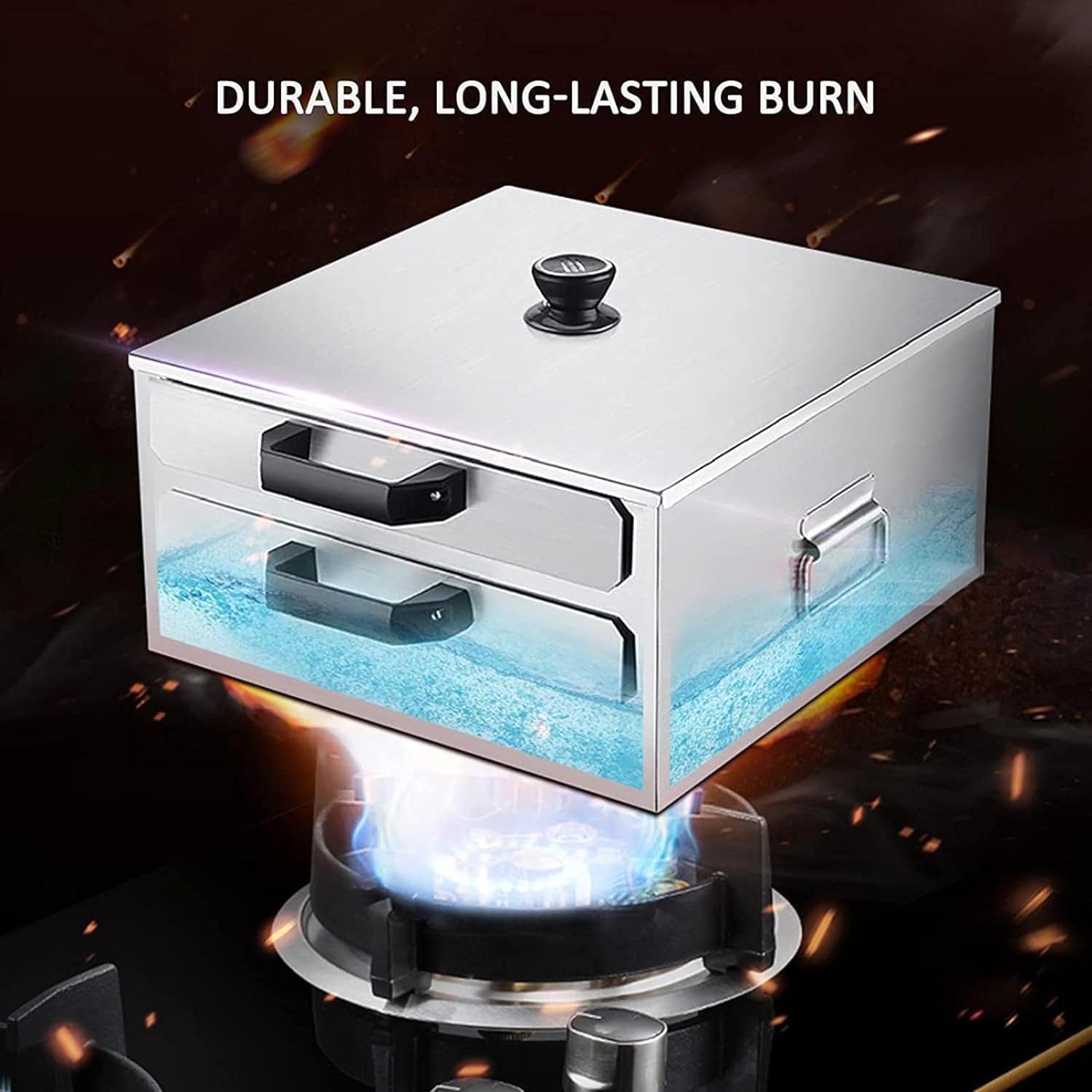 BINGWANG Stainless Steel Pasta Pot Steamer with 1 Tray and 2 Solid Trays