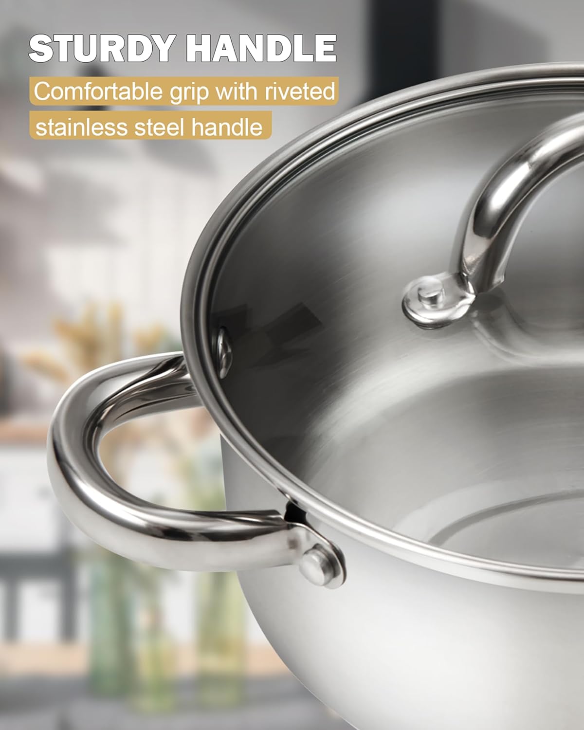 Cook N Home 8 Quart Stockpot with Tempered Glass Lid 1