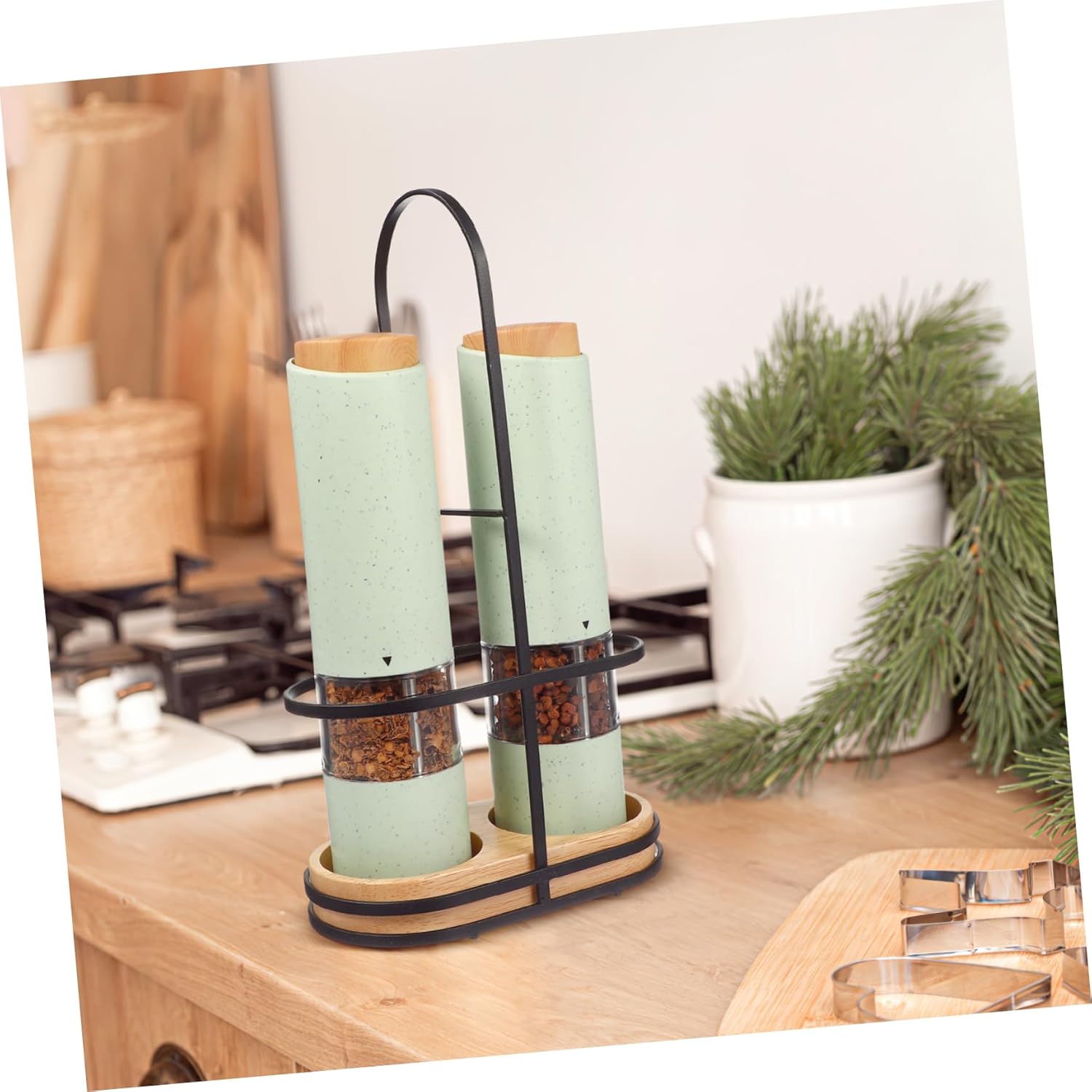 PRETYZOOM Electric Salt Pepper Grinder Set 1