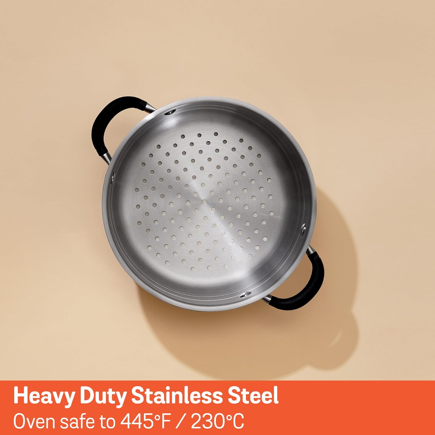 Meyer Accent Series 5 Quart Stainless Steel Steamer