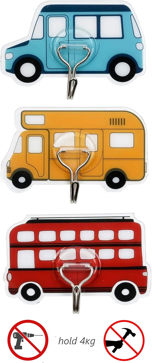 VidiGi 3 Wall Hooks for Kids Room