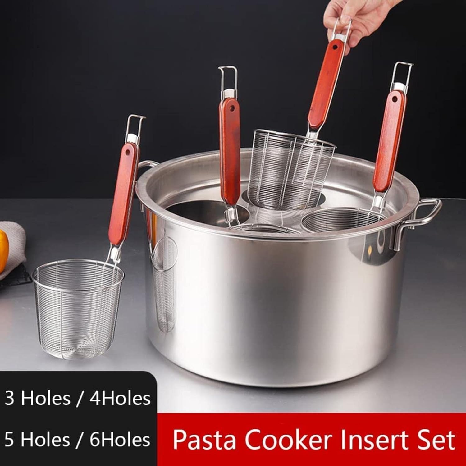 BINGWANG Multipots Pasta Pots Set with 4 Holes
