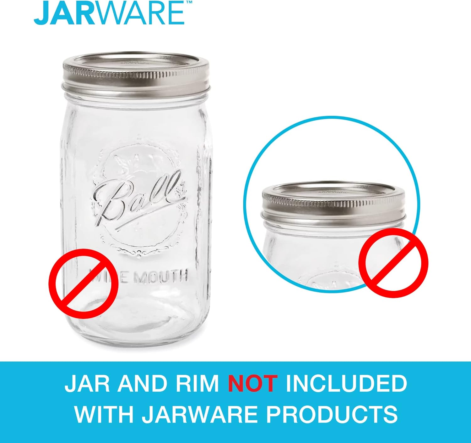 Jarware Fruit Infusion Lid for Wide Mouth Mason Jars Orange