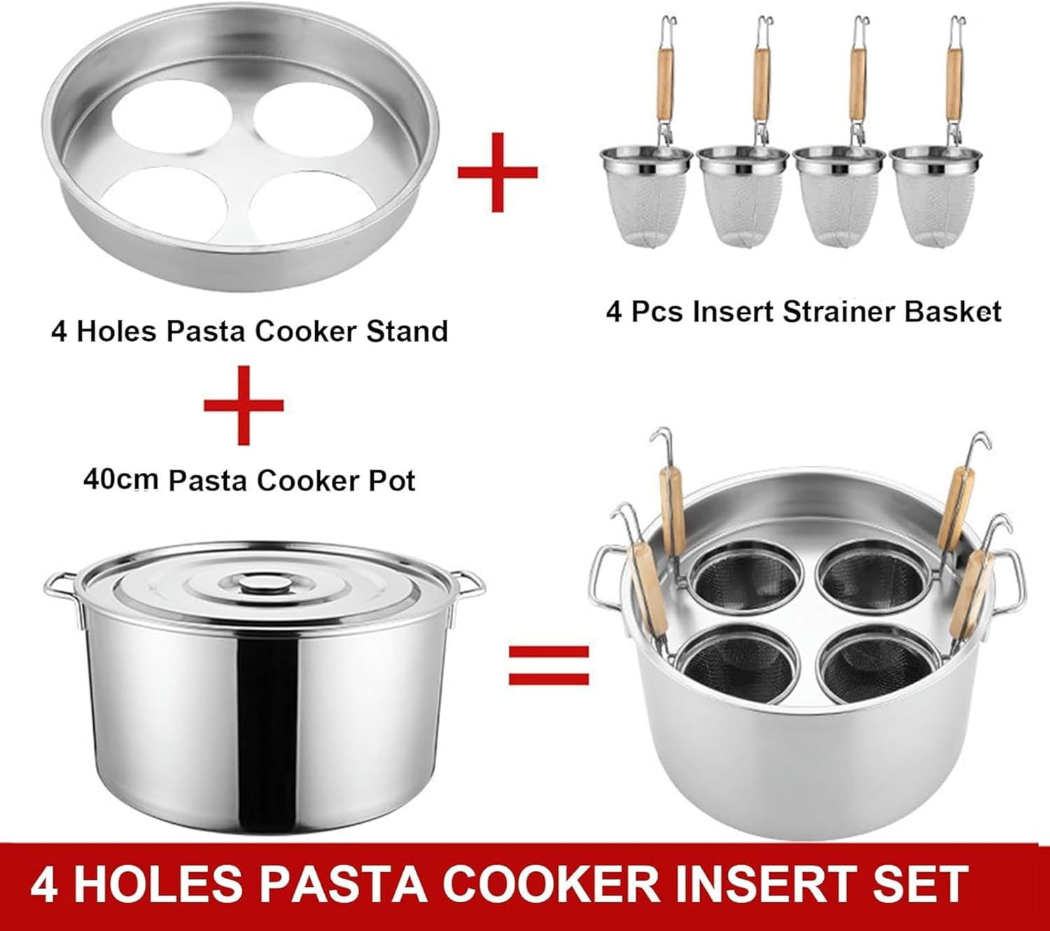 UNbit 4 Hole Multi-Steam Stock Pot Set