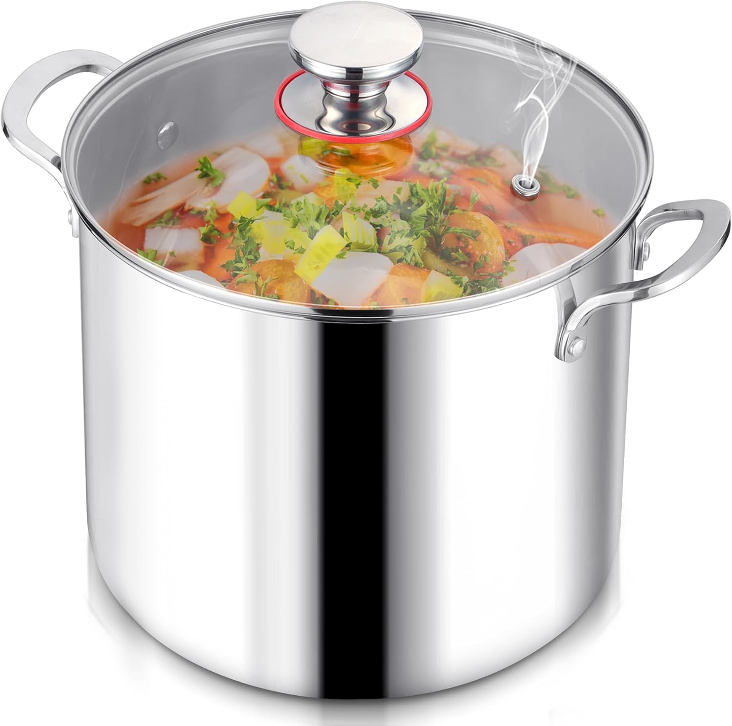 LIANYU 12QT Stainless Steel Stockpot with Lid 1