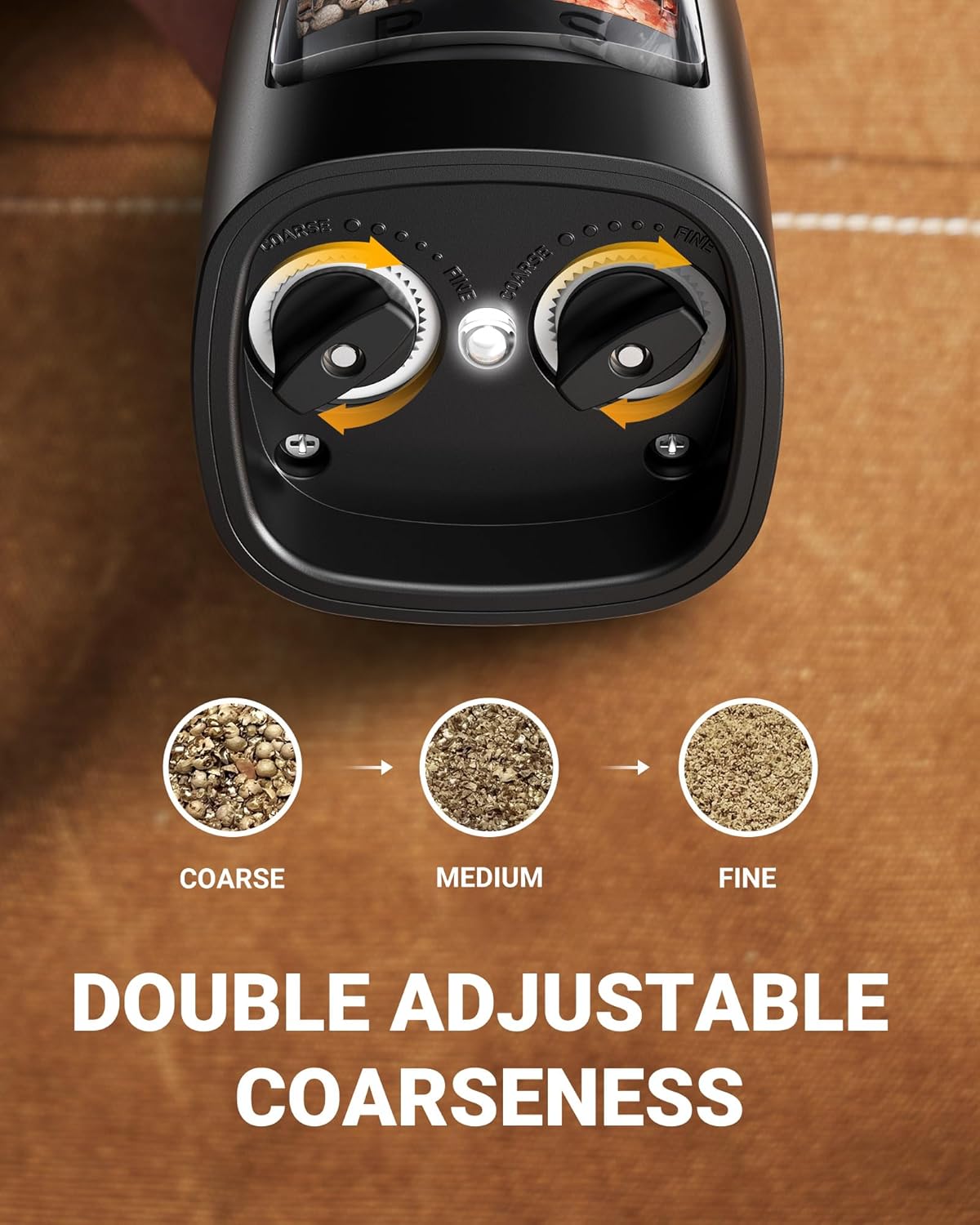 Sangcon 2 in 1 Electric Salt Pepper Grinder Set Shakers 1