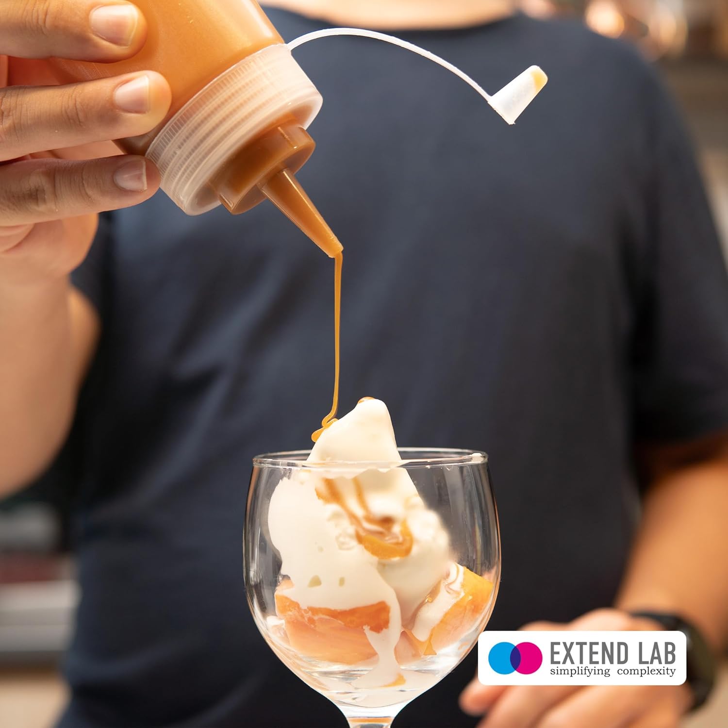 EXTEND LAB Sauce Bottles 3 Pack - Leak Proof Condiment Dispensers