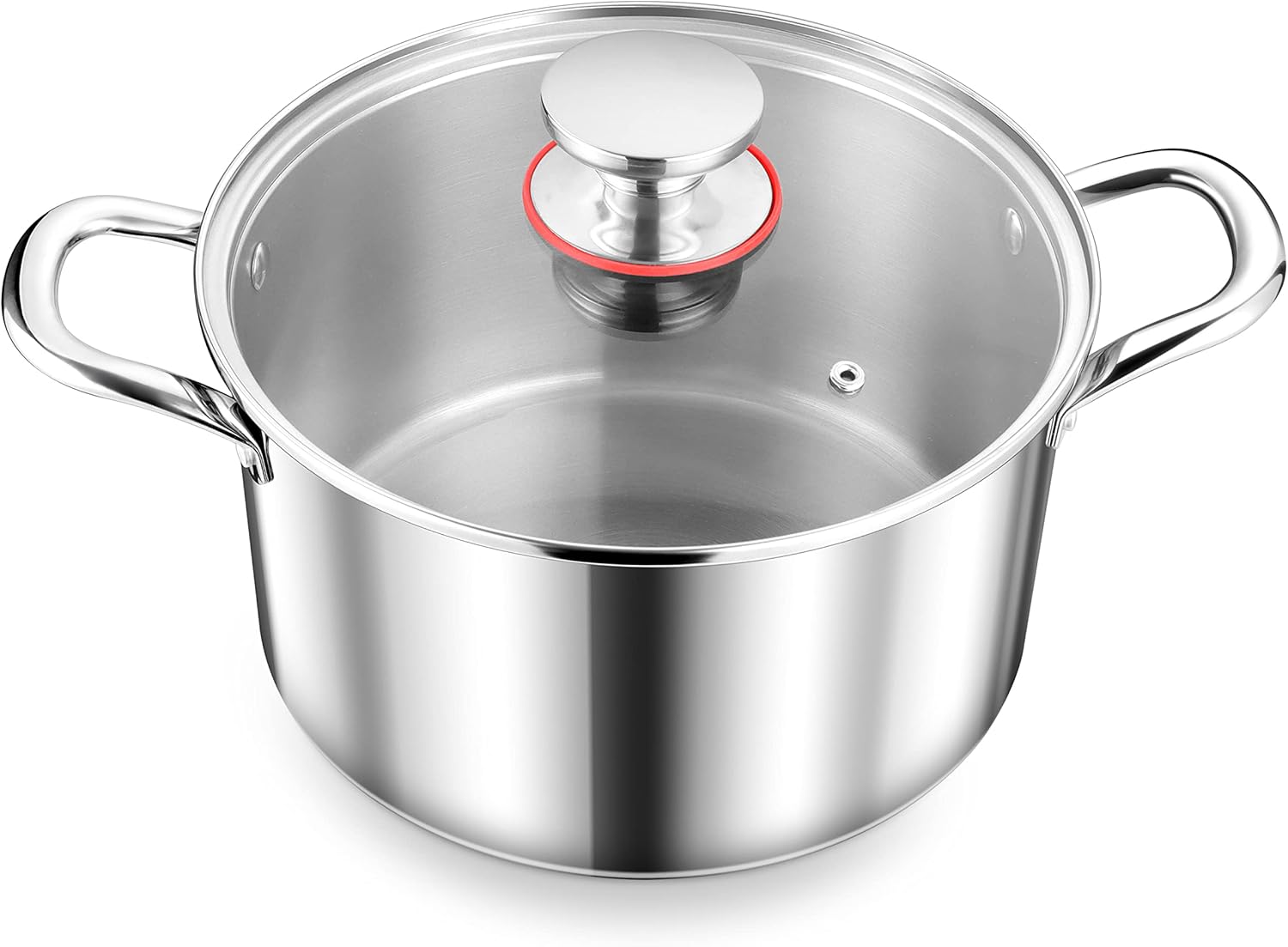Herogo 4 Quart Stock Pot with Lid and Handles
