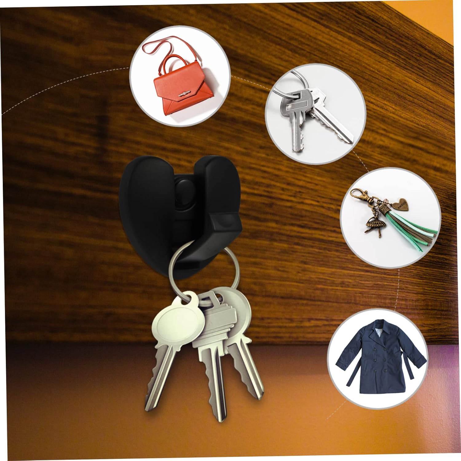 Heart Shaped Foldable Wall Mounted Towel Hook