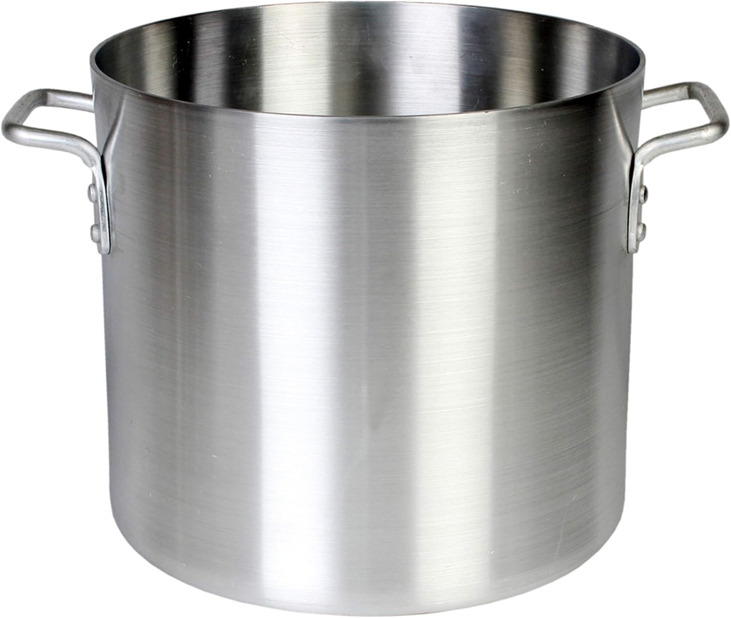 32 Quart Aluminum Stock Pot with Riveted Handles