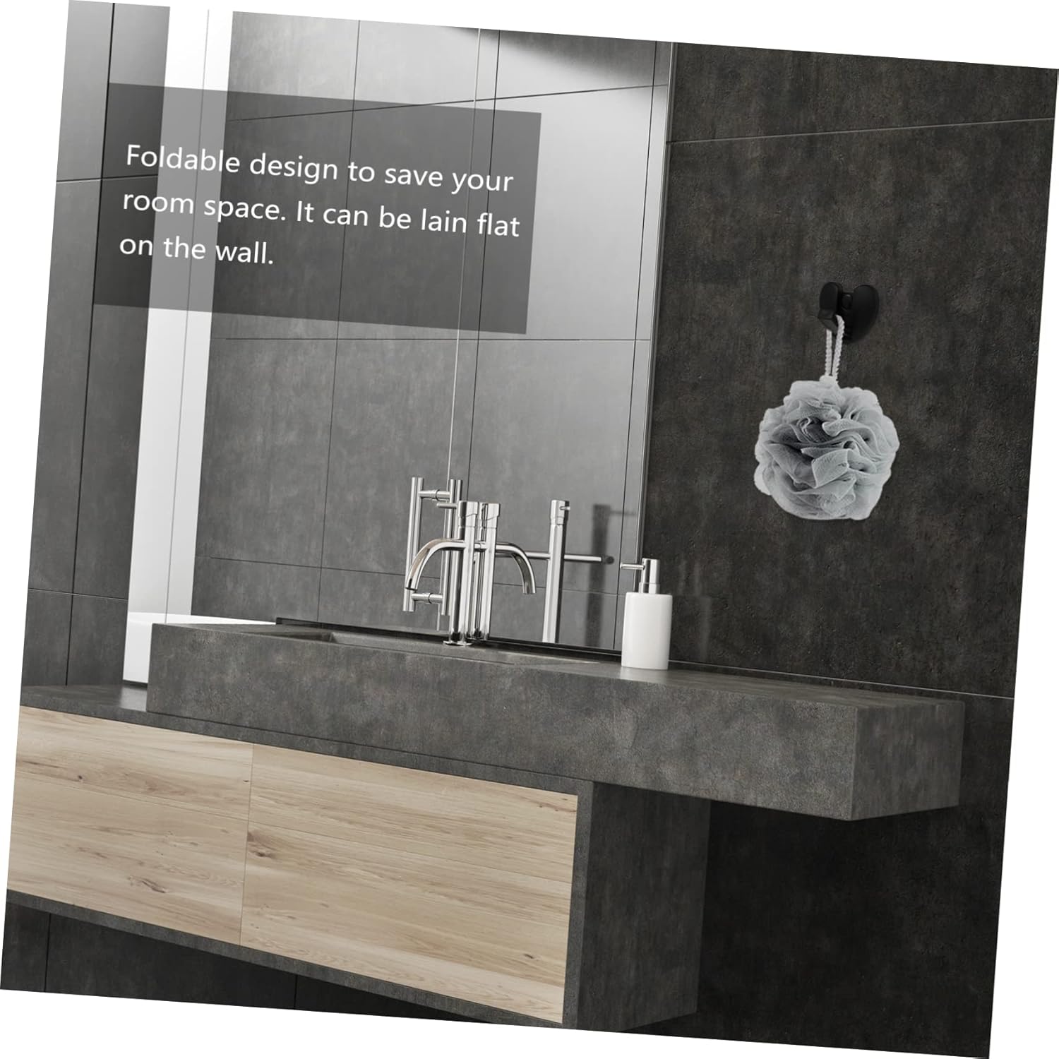 SOLUSTRE Wall Mounted Heart Shaped Foldable Towel Hook