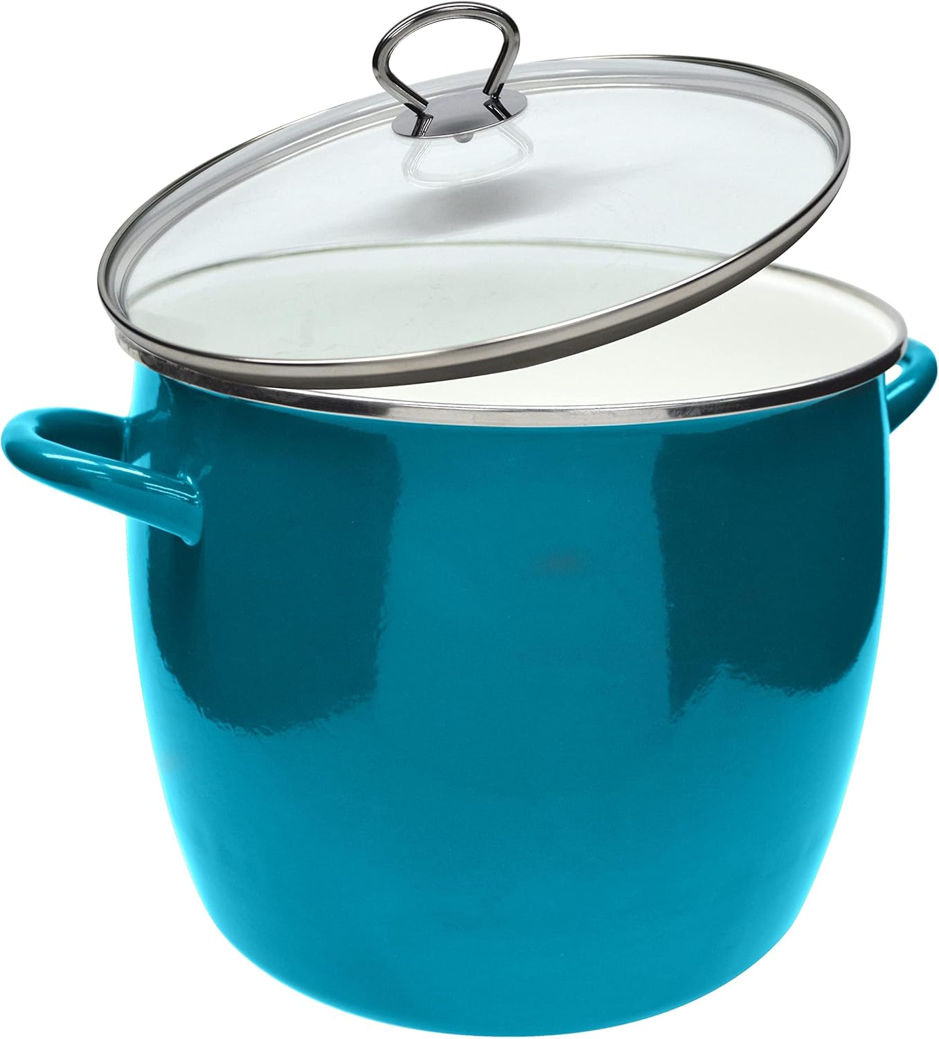 Vasconia EOS 12-Quart Stockpot with Glass Lid - Teal