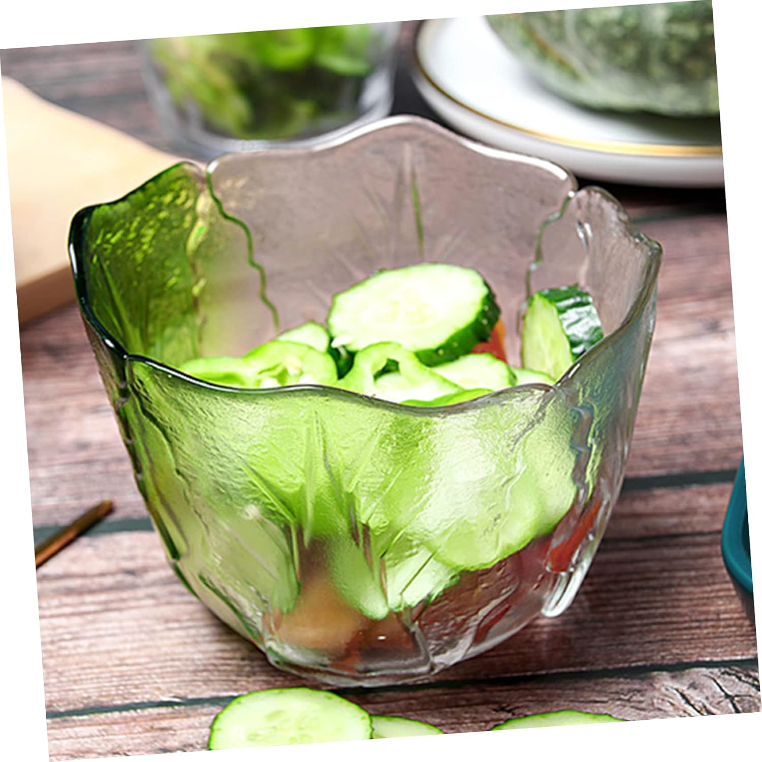 Japanese Style Glass Pickle Jar with Lids
