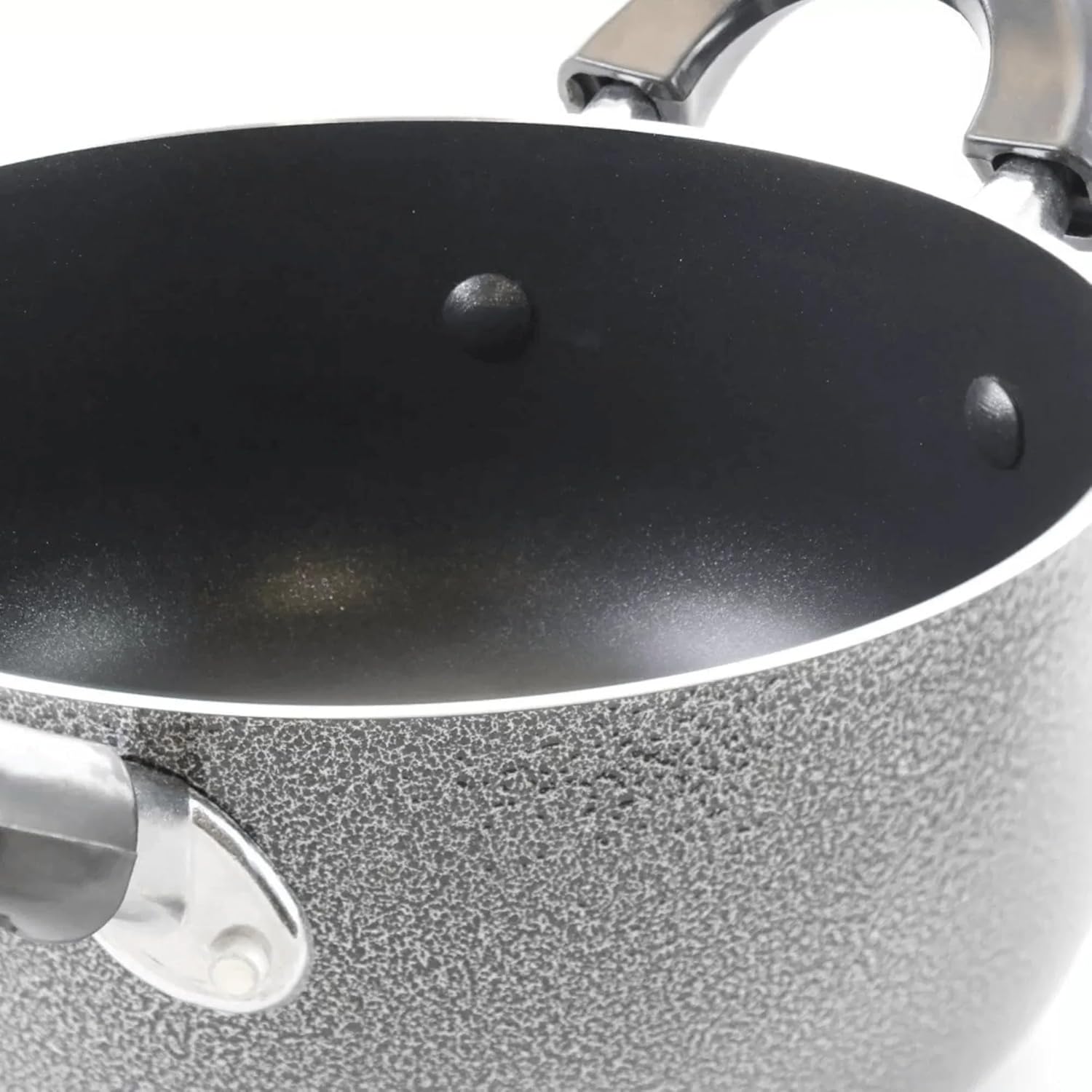 Nonstick Stockpot 18 Qt with Glass Lid Gray 1