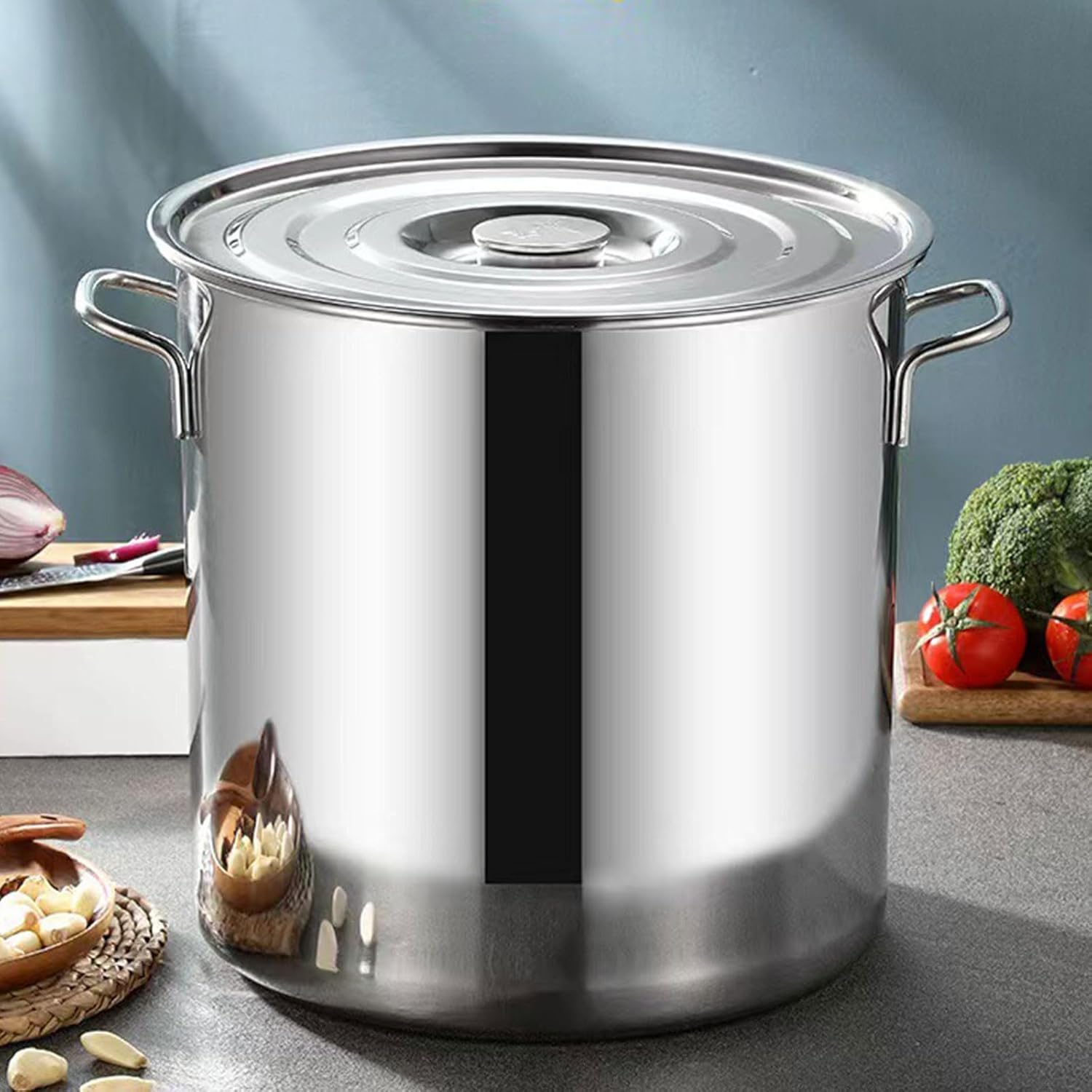 AIZYR 6L Stainless Steel Stock Pot with Lid 1