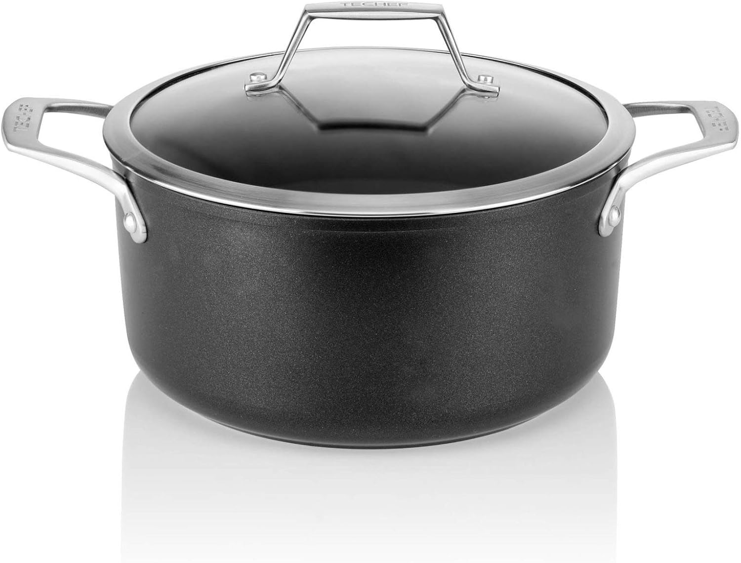 TECHEF Onyx 5-Quart Soup Pot with Glass Lid 1