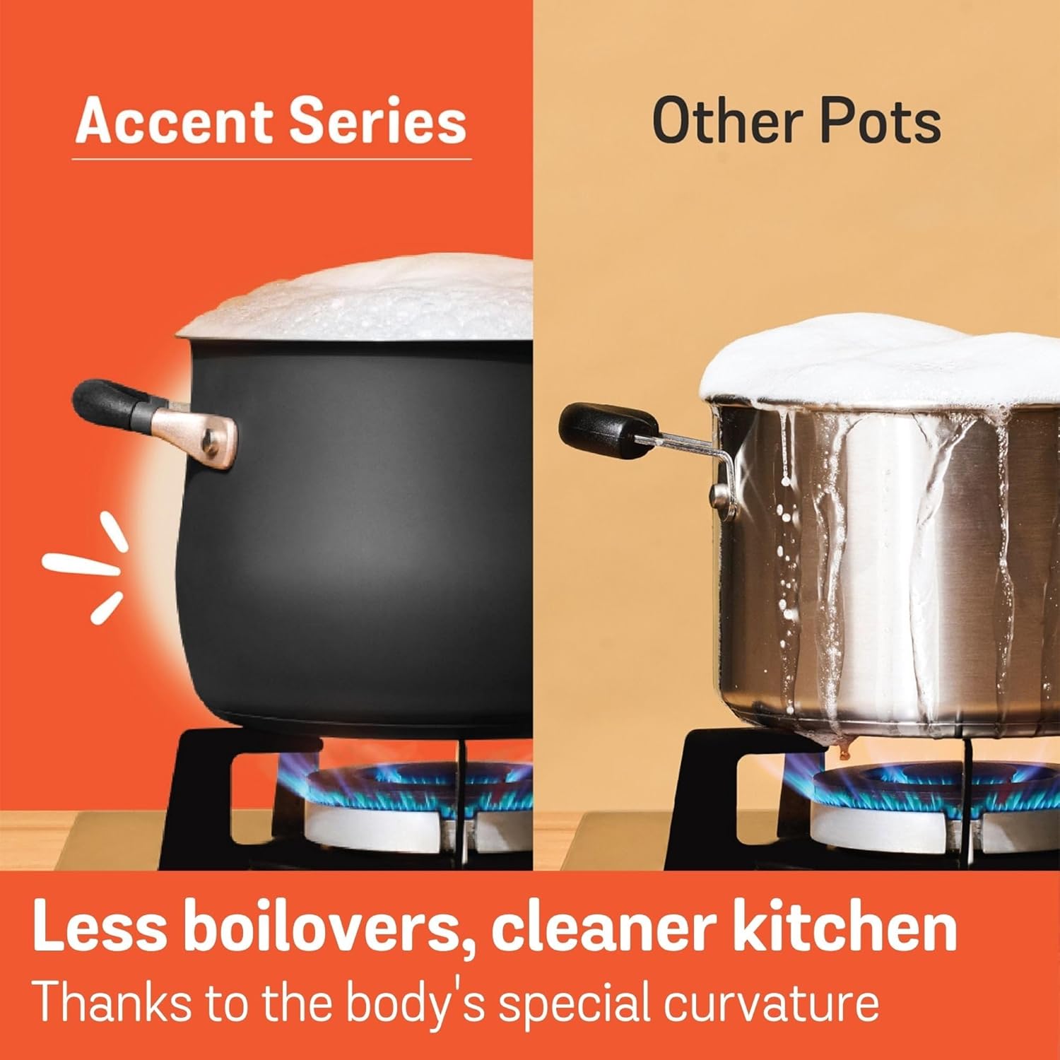 Meyer 8 Quart Stock Pot with Matte Black and Silicone Handles