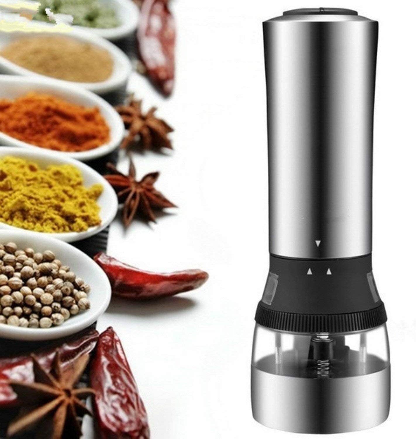 QERMXYRI Electric Salt and Pepper Grinder Set