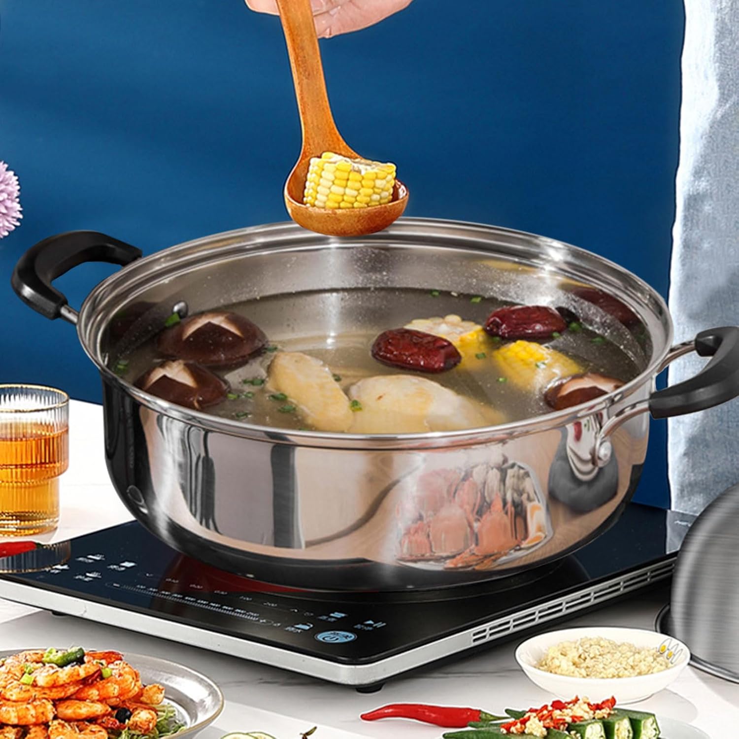 AIZYR 2 Tier Steamer Pot 28cm