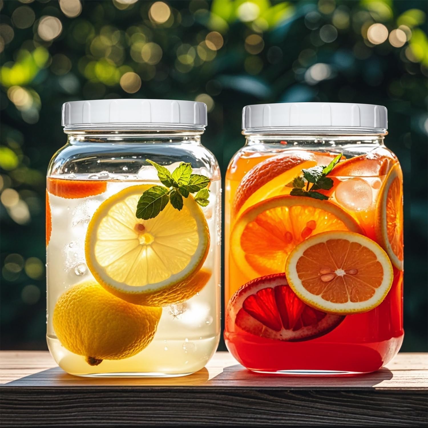 Galssmagic 1 Gallon Glass Jar with Lids 2 Pack 1