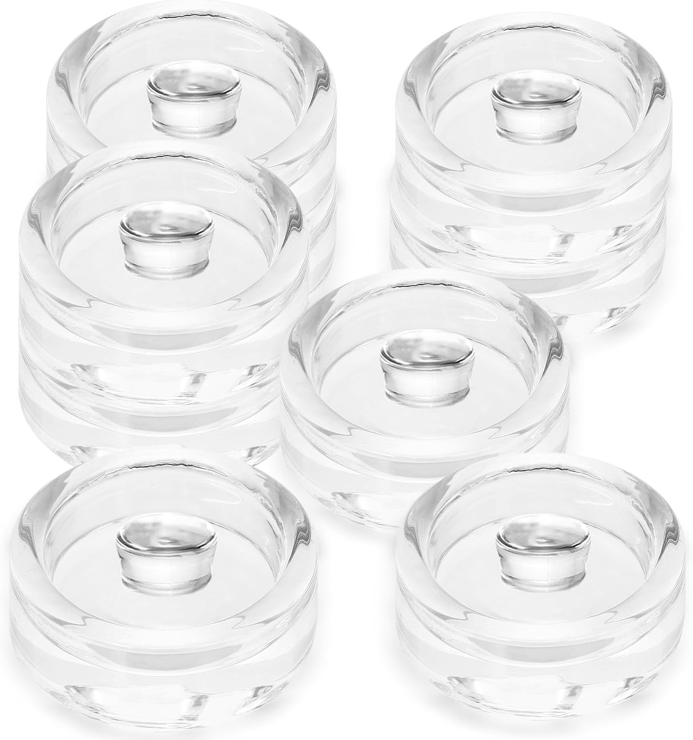 9 Pack Clear Glass Fermentation Weights for Mason Jars