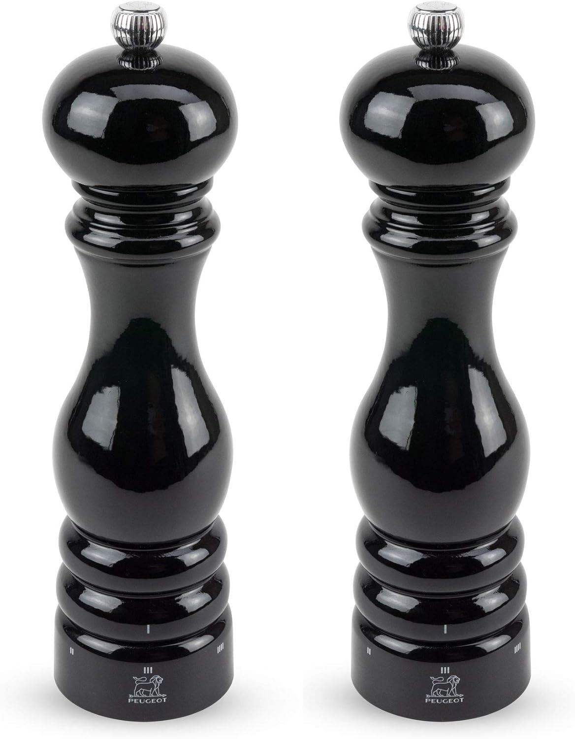 Peugeot Paris USelect Pepper Salt Mill Set Black Lacquer 1