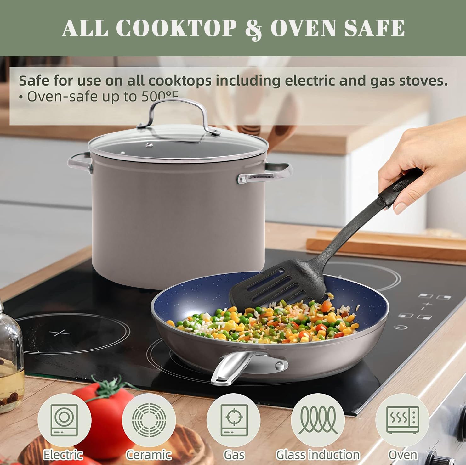 Nuwave 12-Piece Forged Cookware Set with Non-Stick Coating
