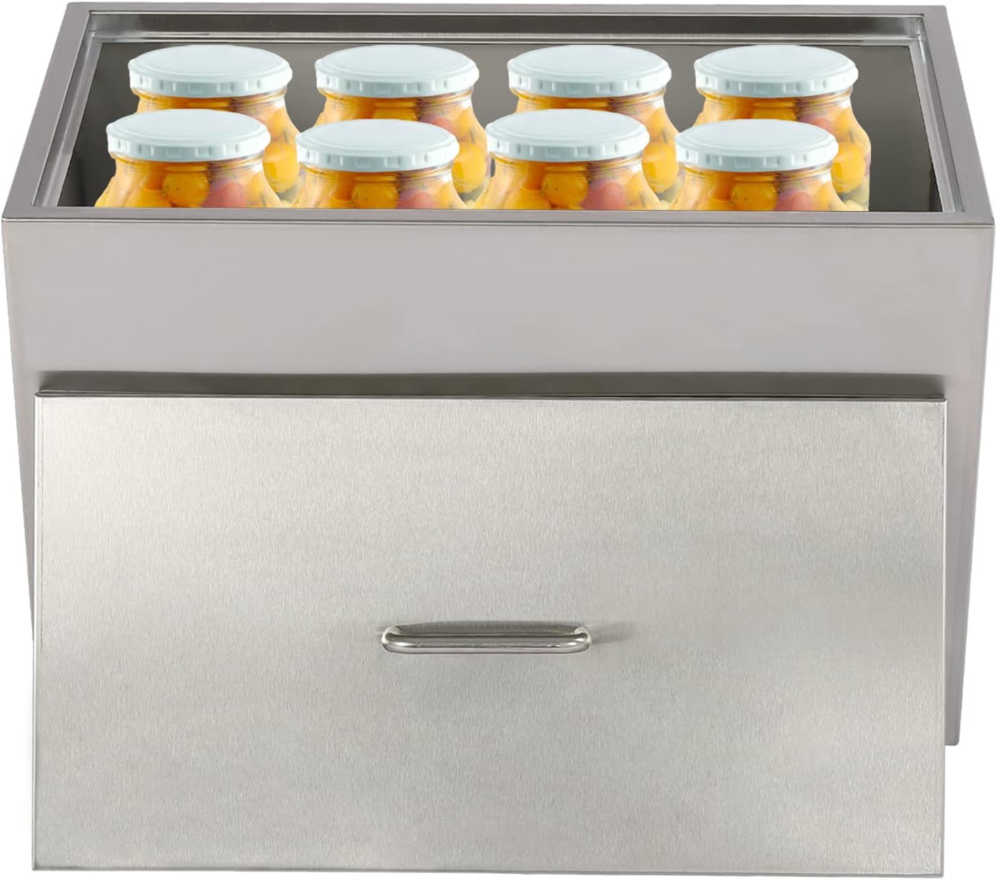 DYRABREST 50L Stainless Steel Stock Pot with Canning Racks