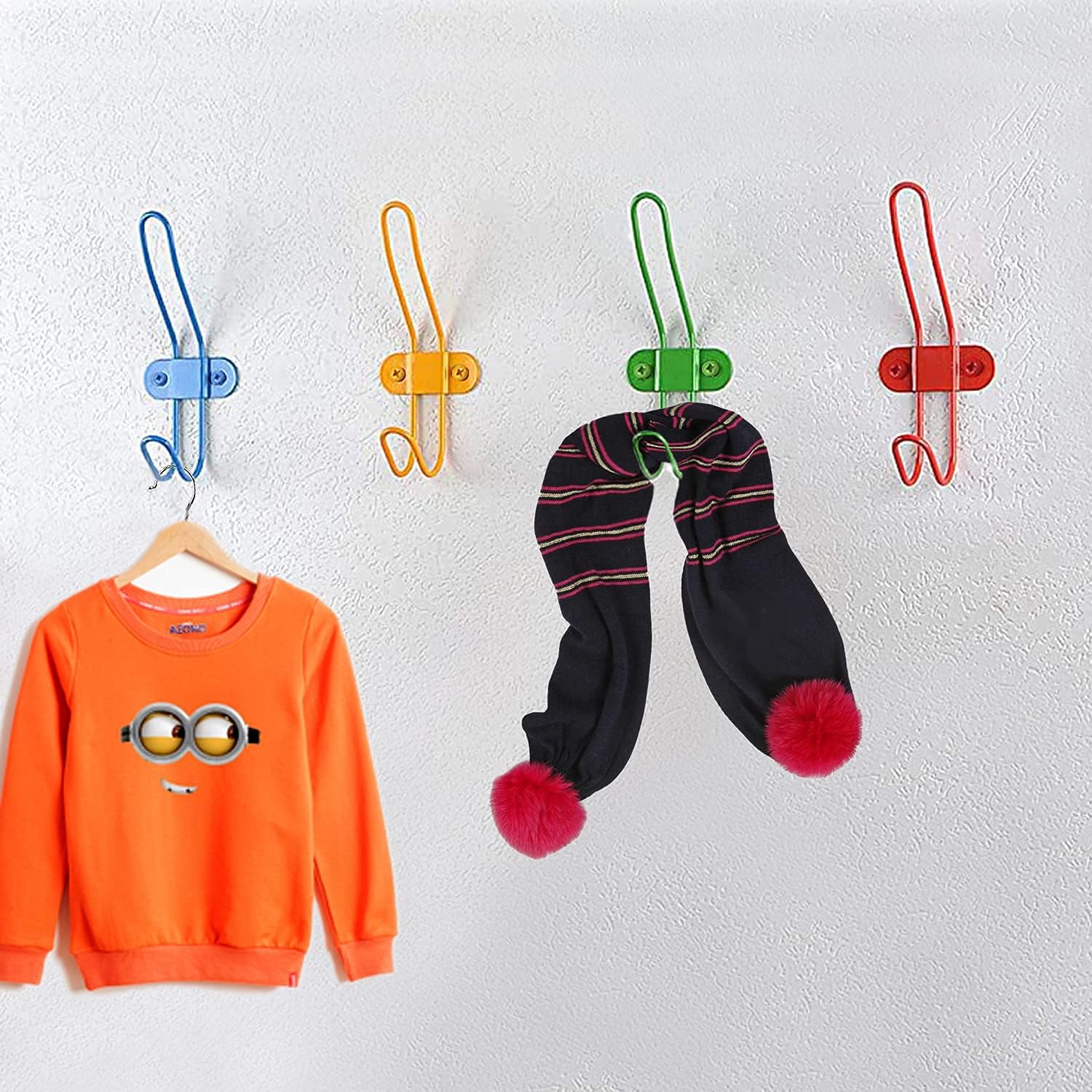 Zagxuade Kids Colorful Wall Hooks