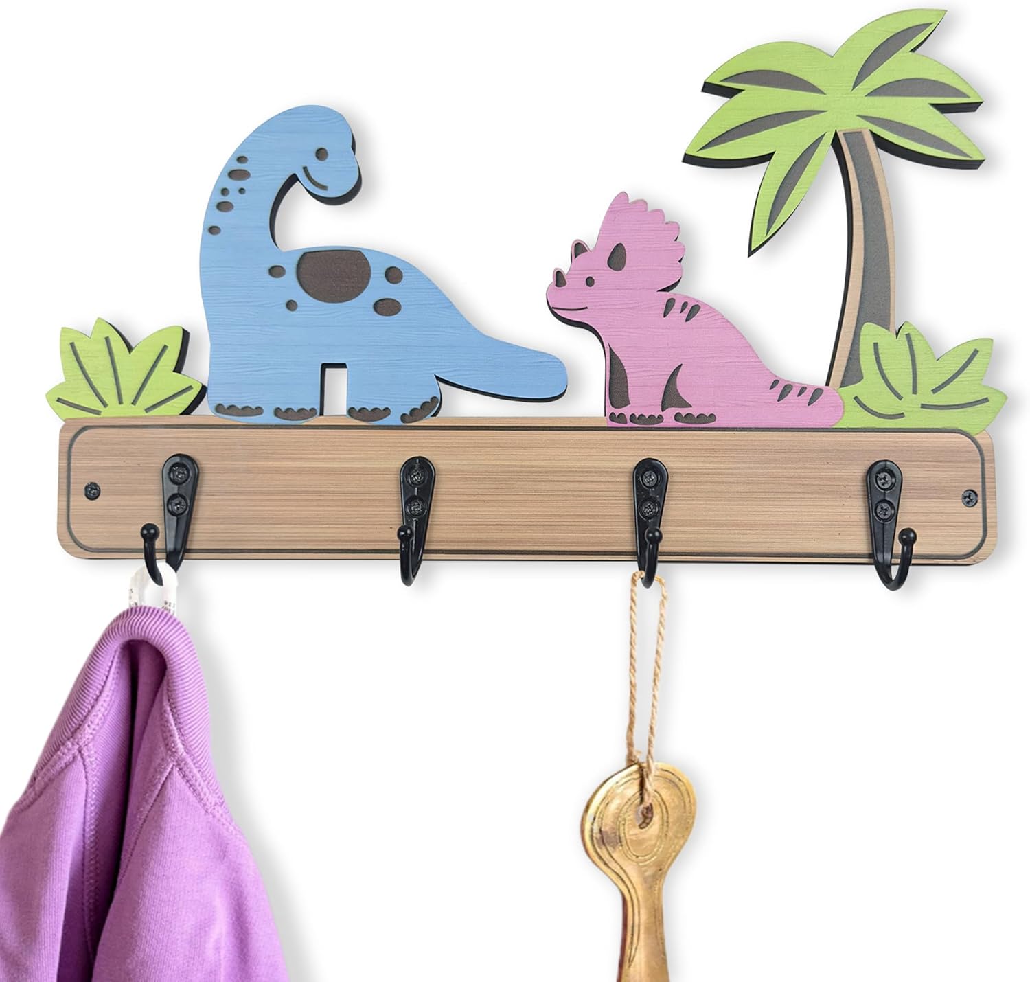 Kids Toddler Animal Coat Rack Wall Mount 137 Inch