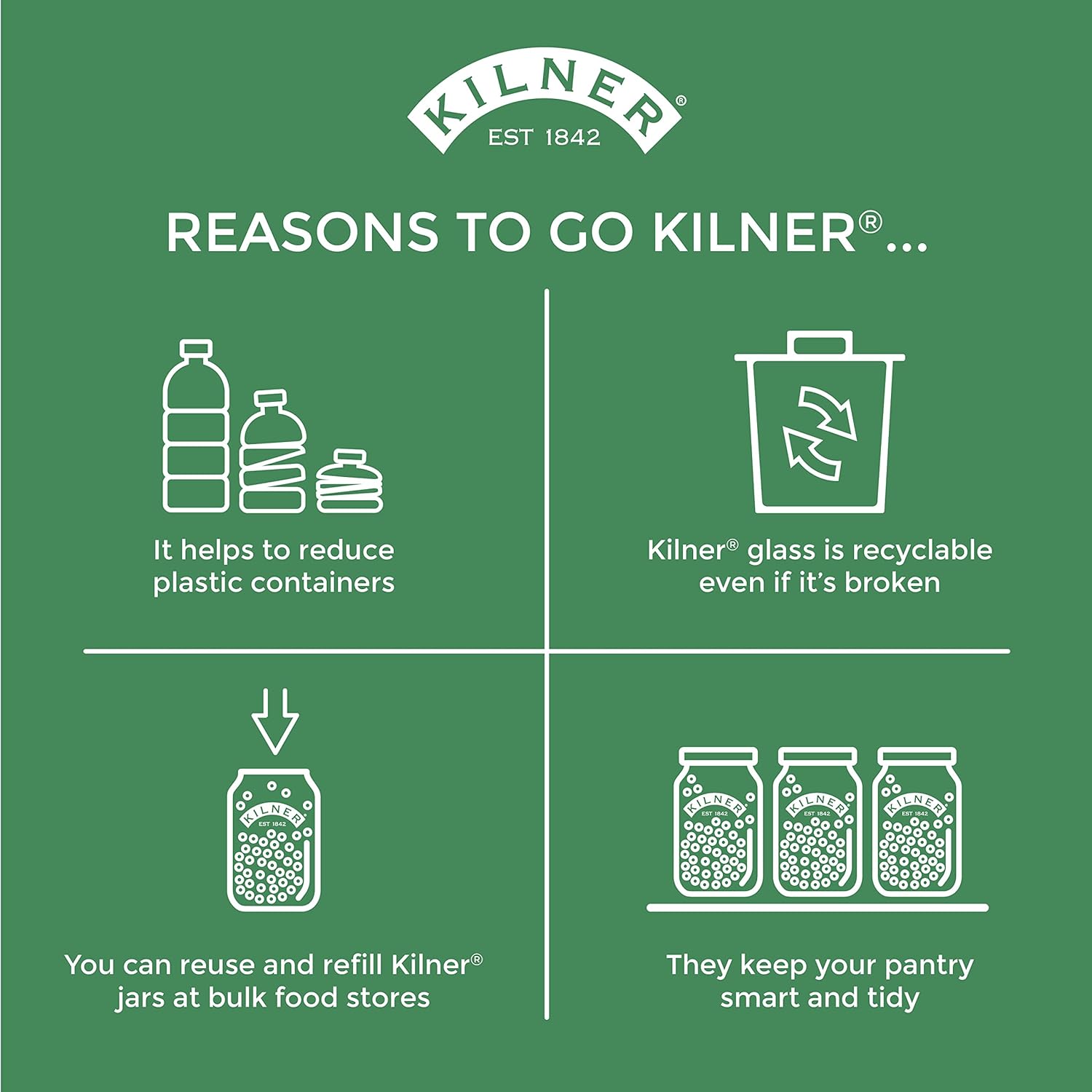 Kilner 6 Replacement Rubber Seals for 3L Jars