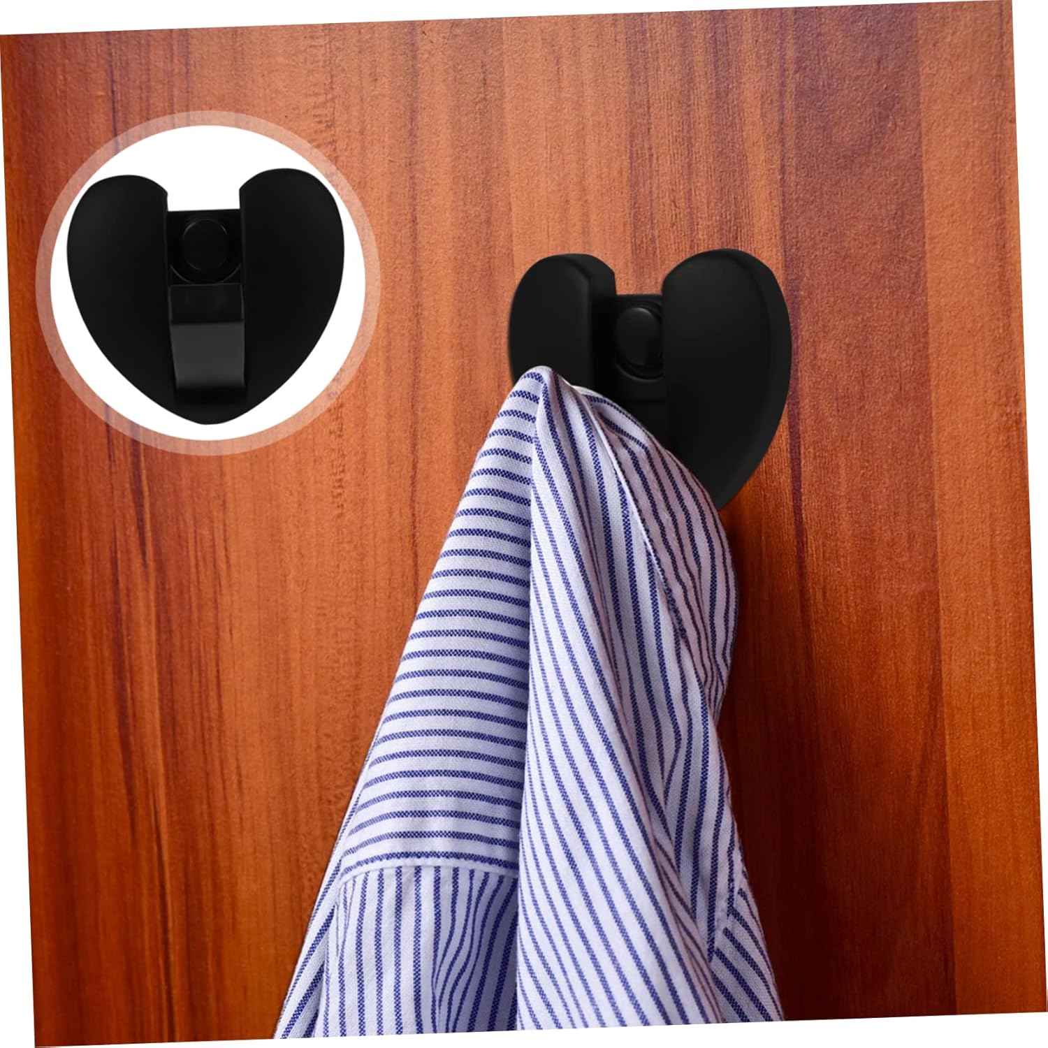 Levemolo Wall Mount Bath Towel Hooks Coat Hooks Aluminum Design Strong Adhesive