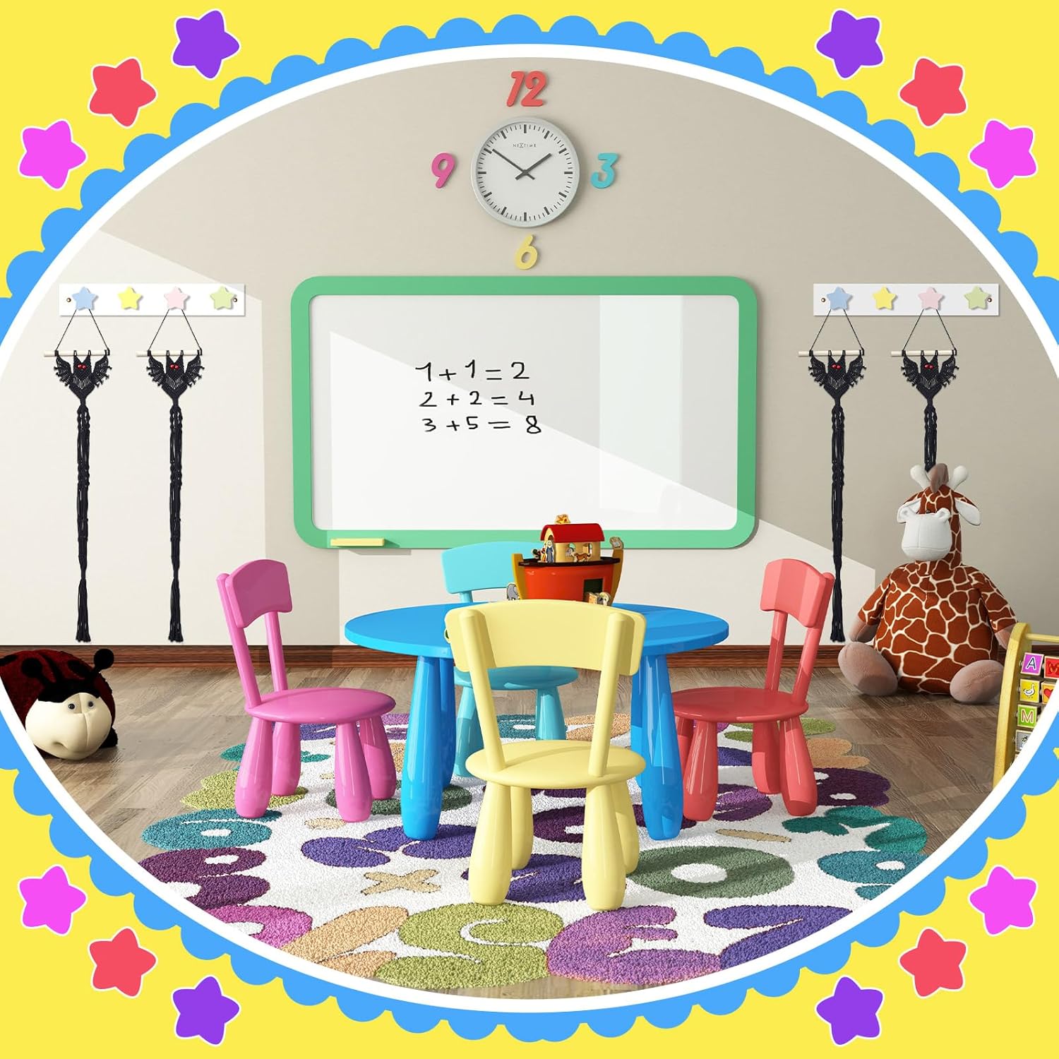 Suzile 2 Pcs Wall Hooks for Kids Coat Rack
