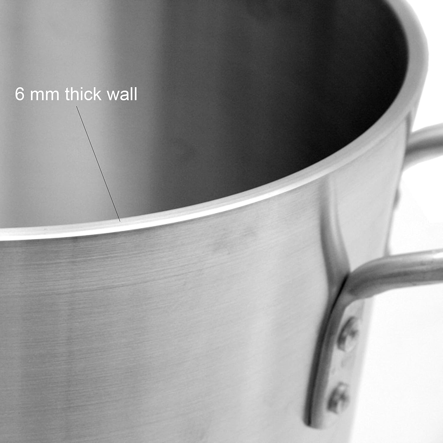16 Quart Aluminum Stock Pot with Riveted Handles 1