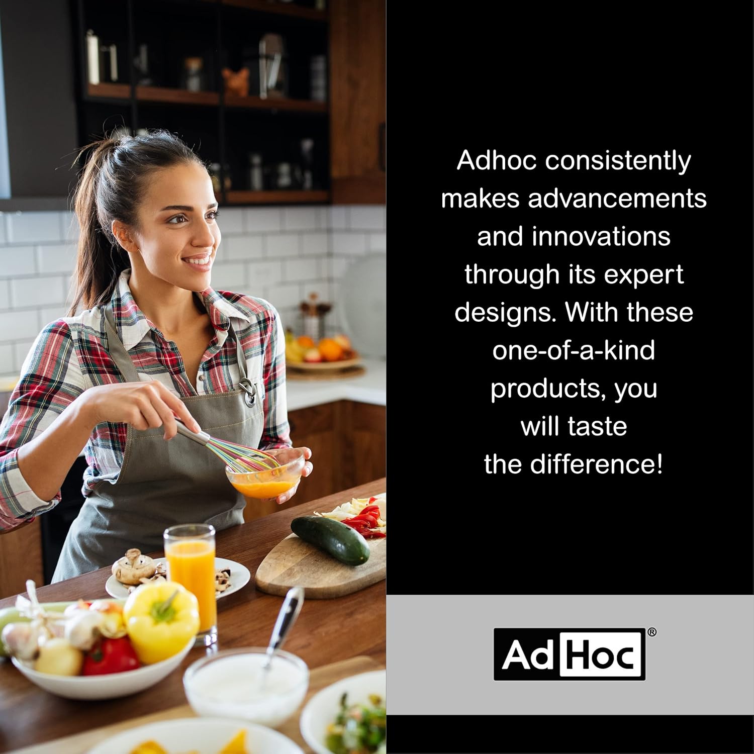 AdHoc Salt Pepper Mill Gift Set - Fine to Coarse Grind