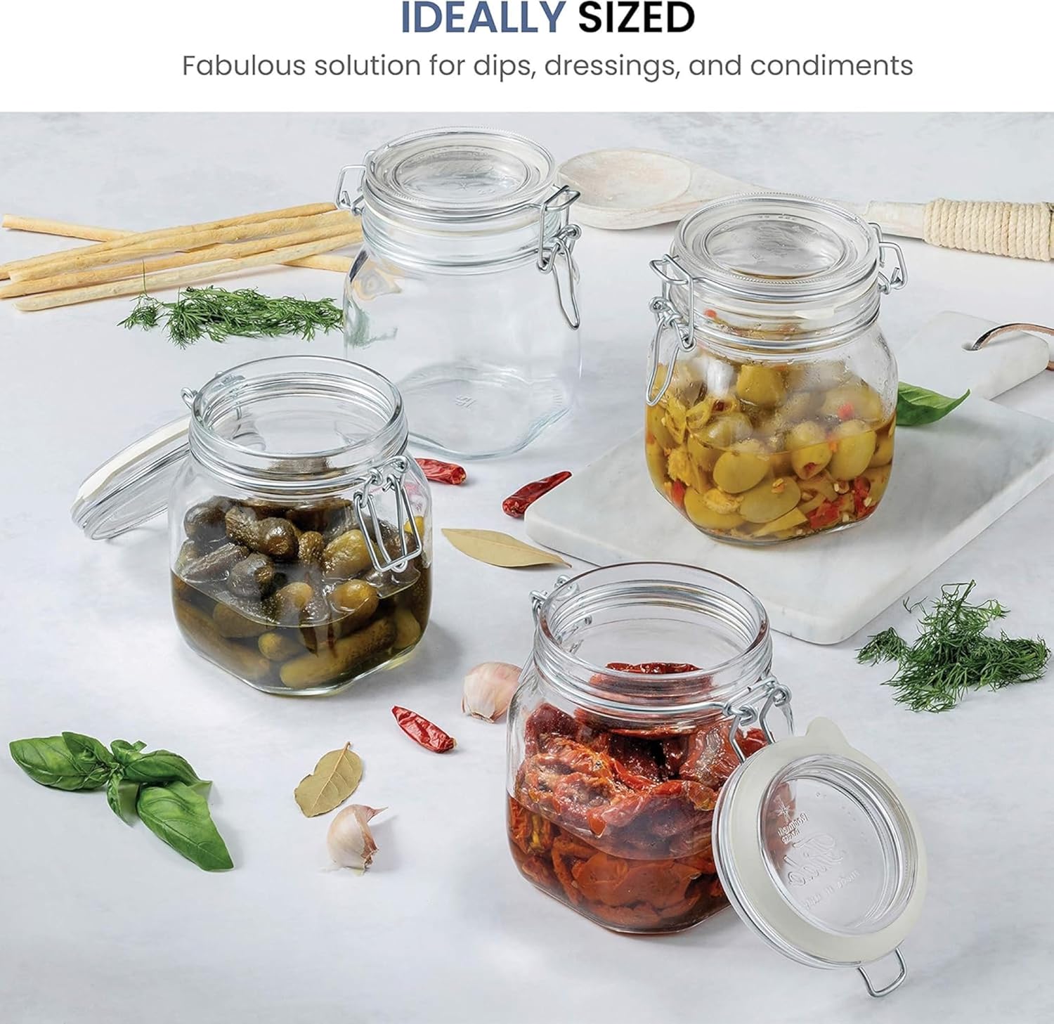 Bormioli Rocco Square Fido Jar 075 Liter