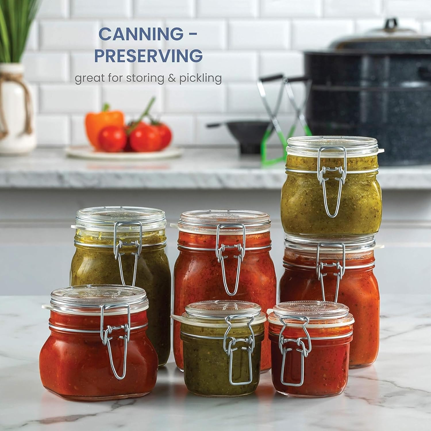 Bormioli Rocco Square Fido Jar 075 Liter