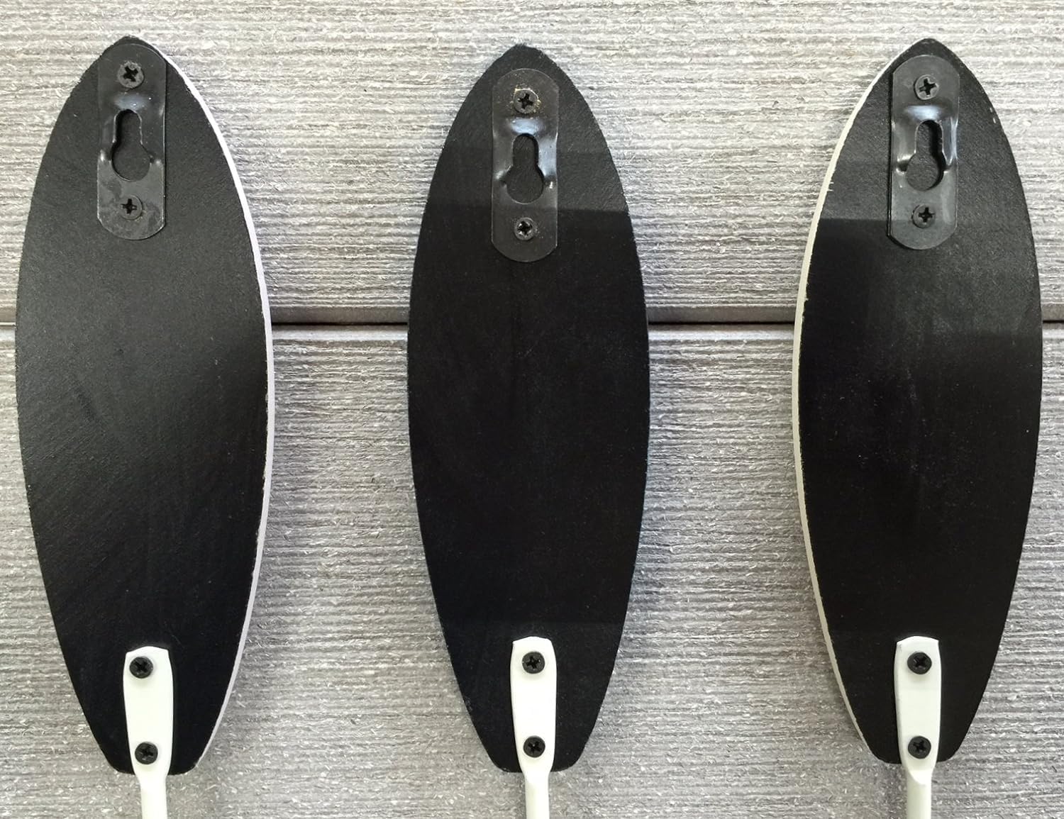 Tropical Surfboard Wall Hooks Set of 3