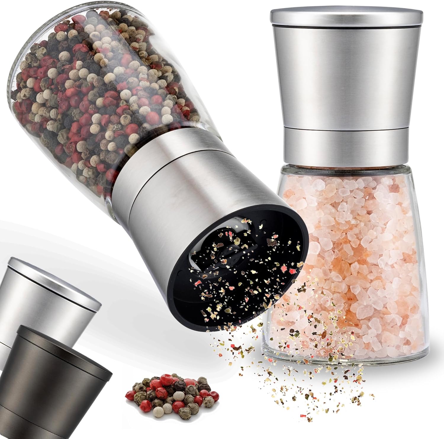 ZOLMER Premium Salt and Pepper Grinder Set