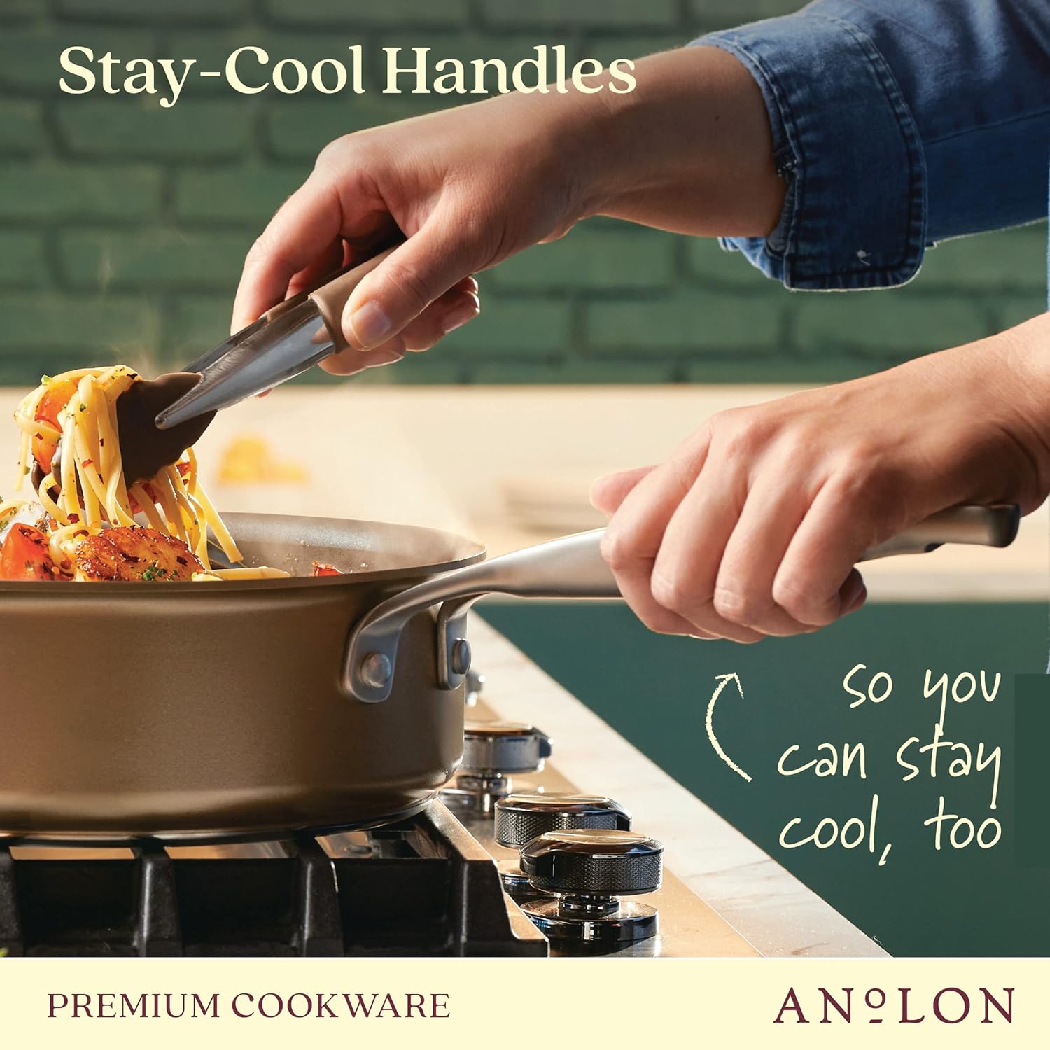Anolon Ascend 10-Piece Hard Anodized Nonstick Cookware Set