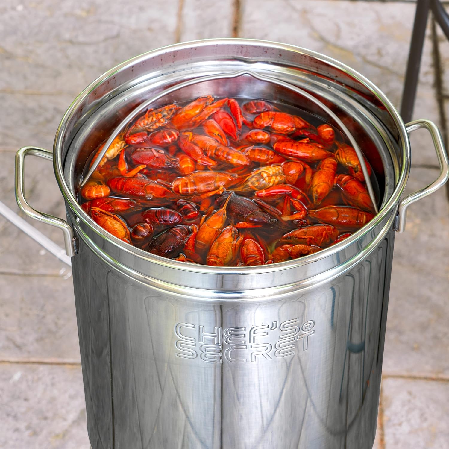 Chefs Secret 44 Quart Stockpot with Basket