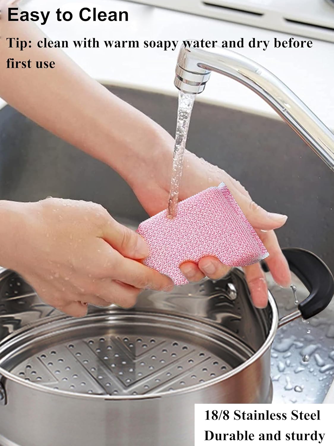VENTION 48 QT Induction Steamer Pot with 94 Inch Basket