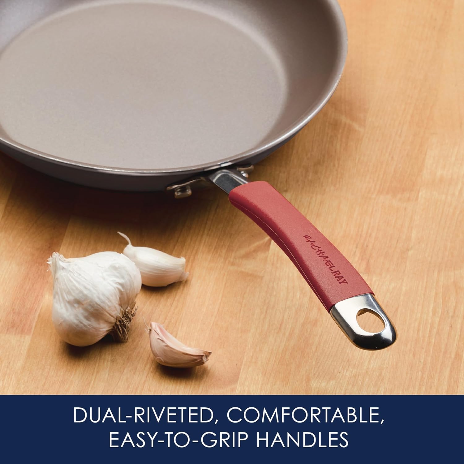 Rachael Ray 12-Piece Hard Anodized Nonstick Cookware Set