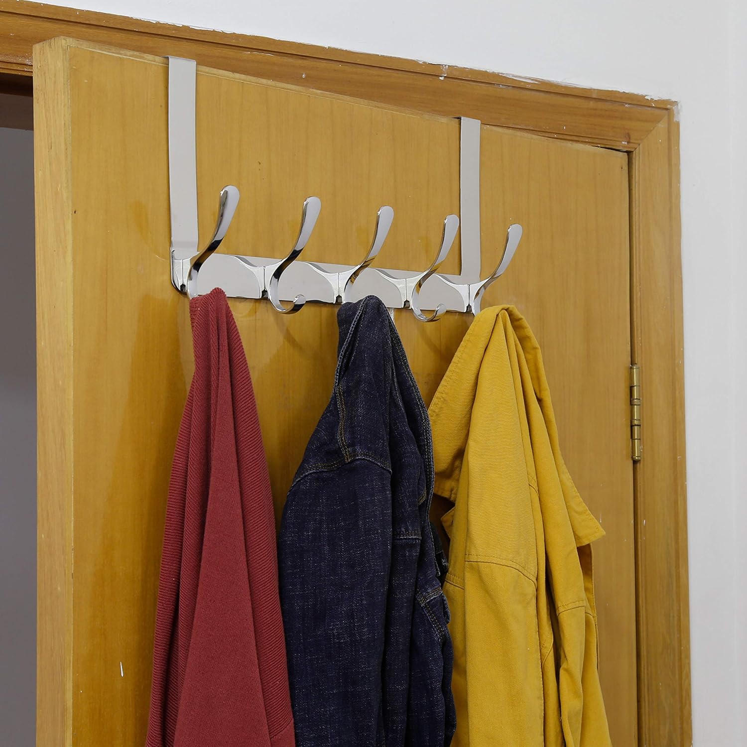 WEBI Bronze Over The Door Hook Rack with 5 Hooks
