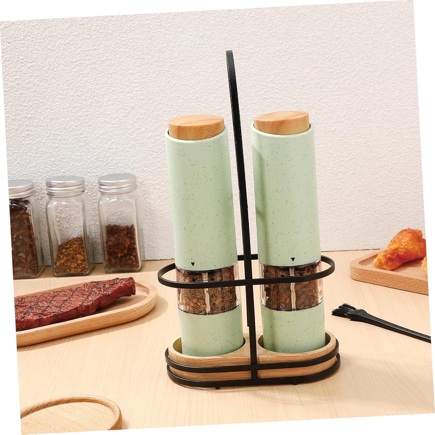 BESTOYARD Electric Salt and Pepper Grinder Set
