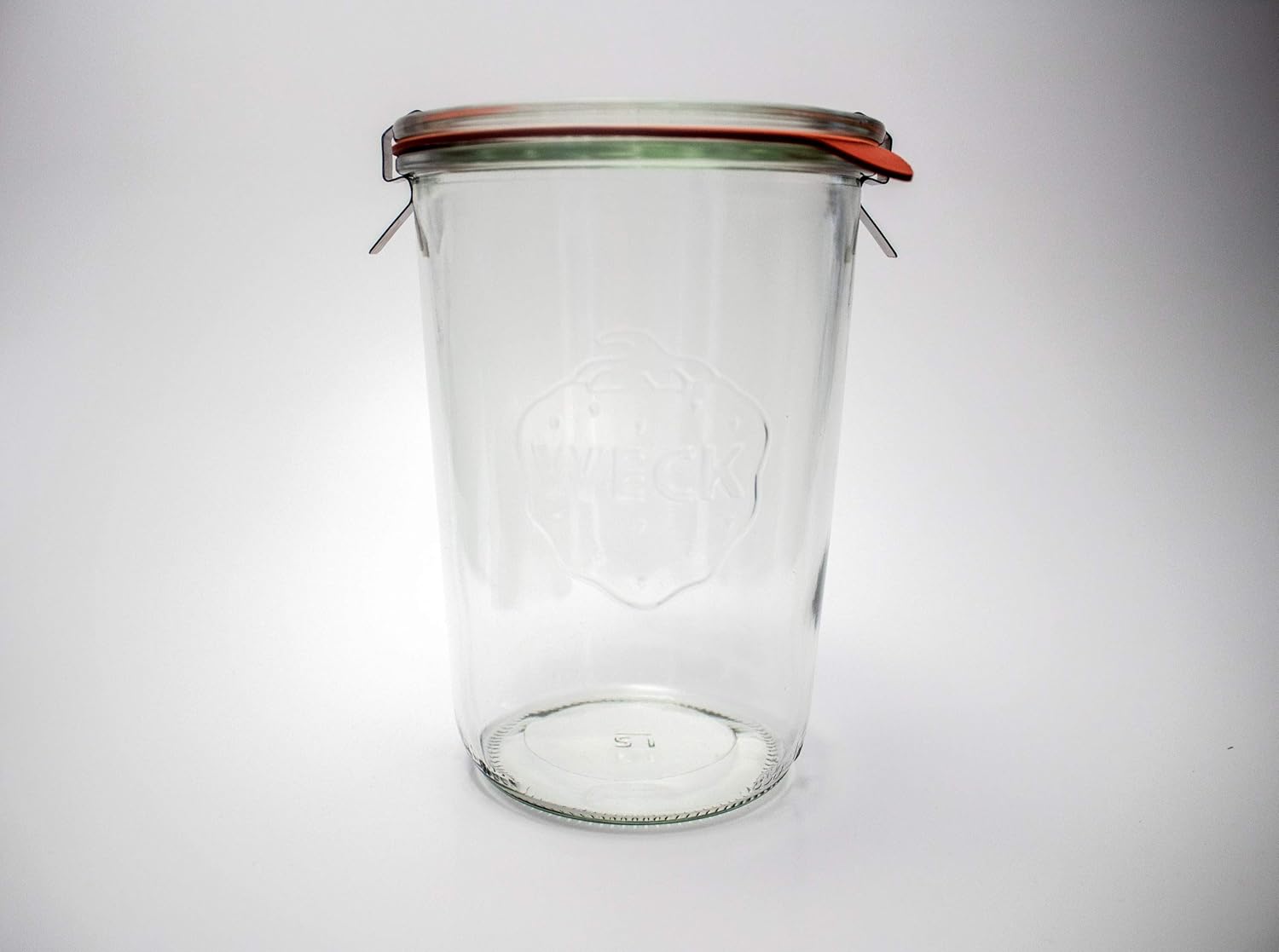 Weck Canning Jars Set of 4 - 34 Liter Glass Jars with Airtight Lids