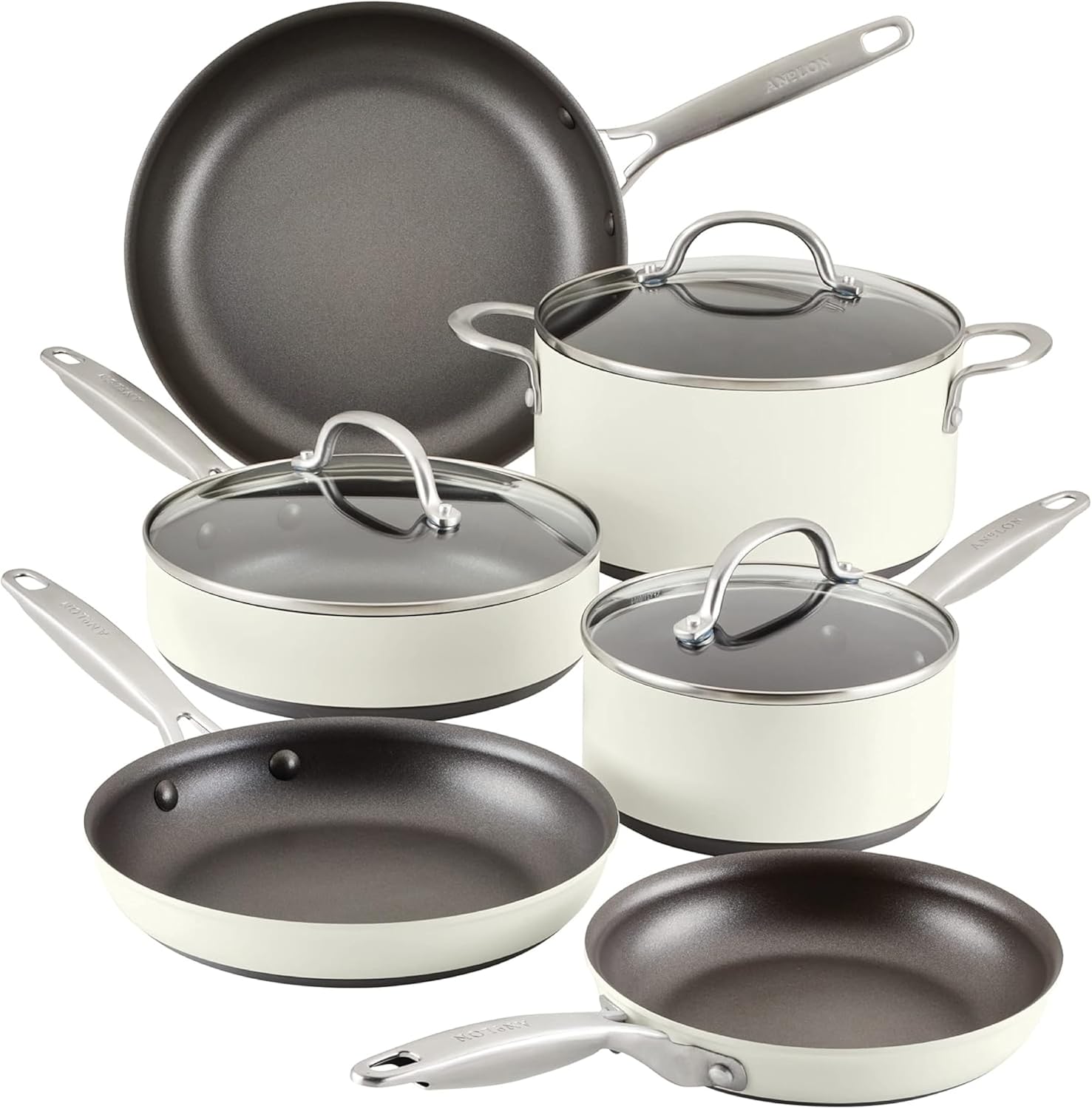 Anolon Achieve 9-Piece Hard Anodized Nonstick Cookware Set
