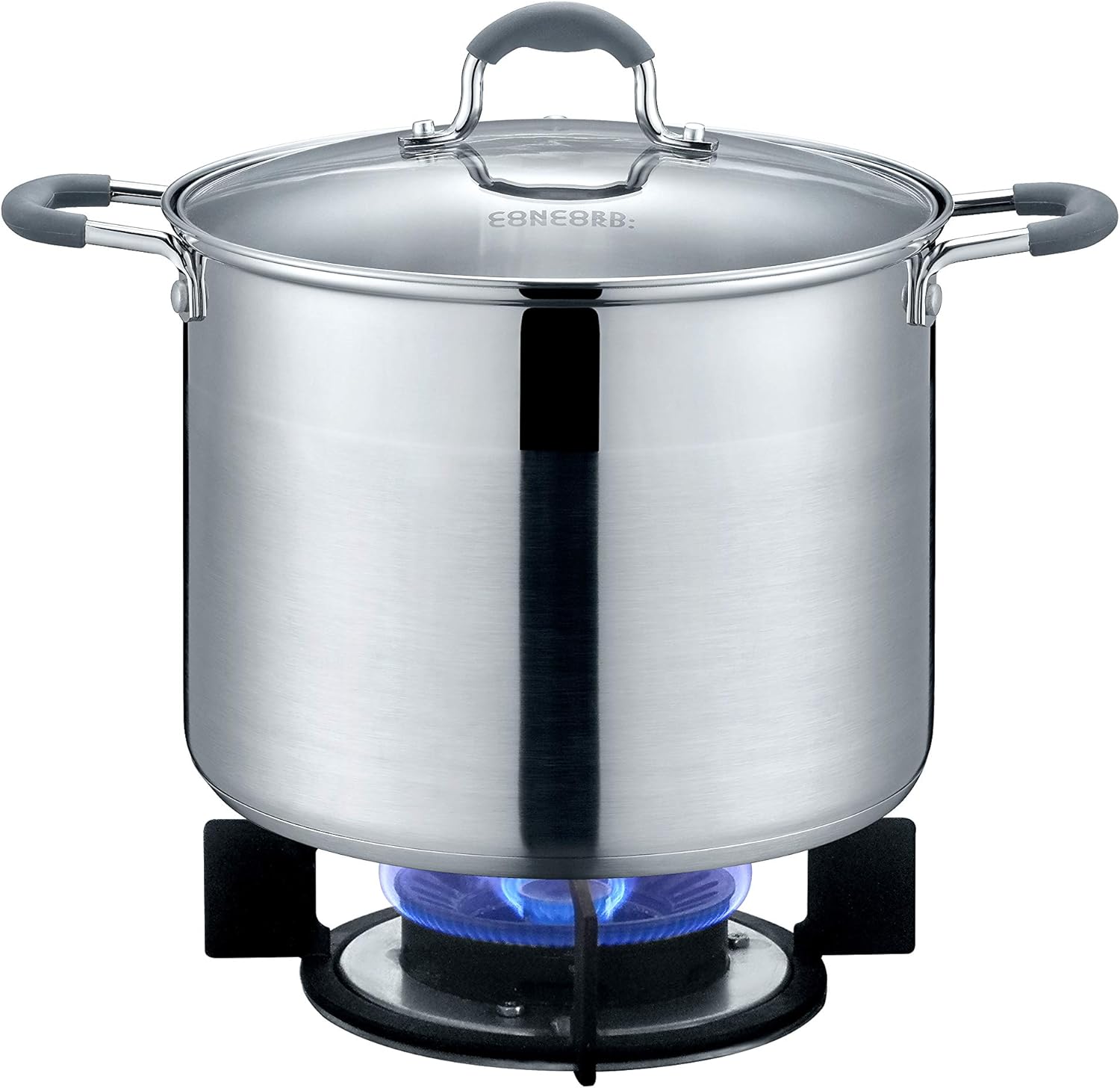 CONCORD 7 QT Stock Pot with Glass Lid and Triply Bottom